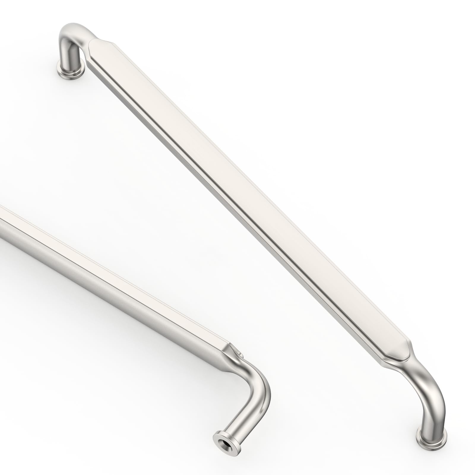 Wudkey - 10-Pack Brushed Satin Nickel 7.5 Inch Hole Center Cabinet Handles Kitchen Cabinet Pulls ...