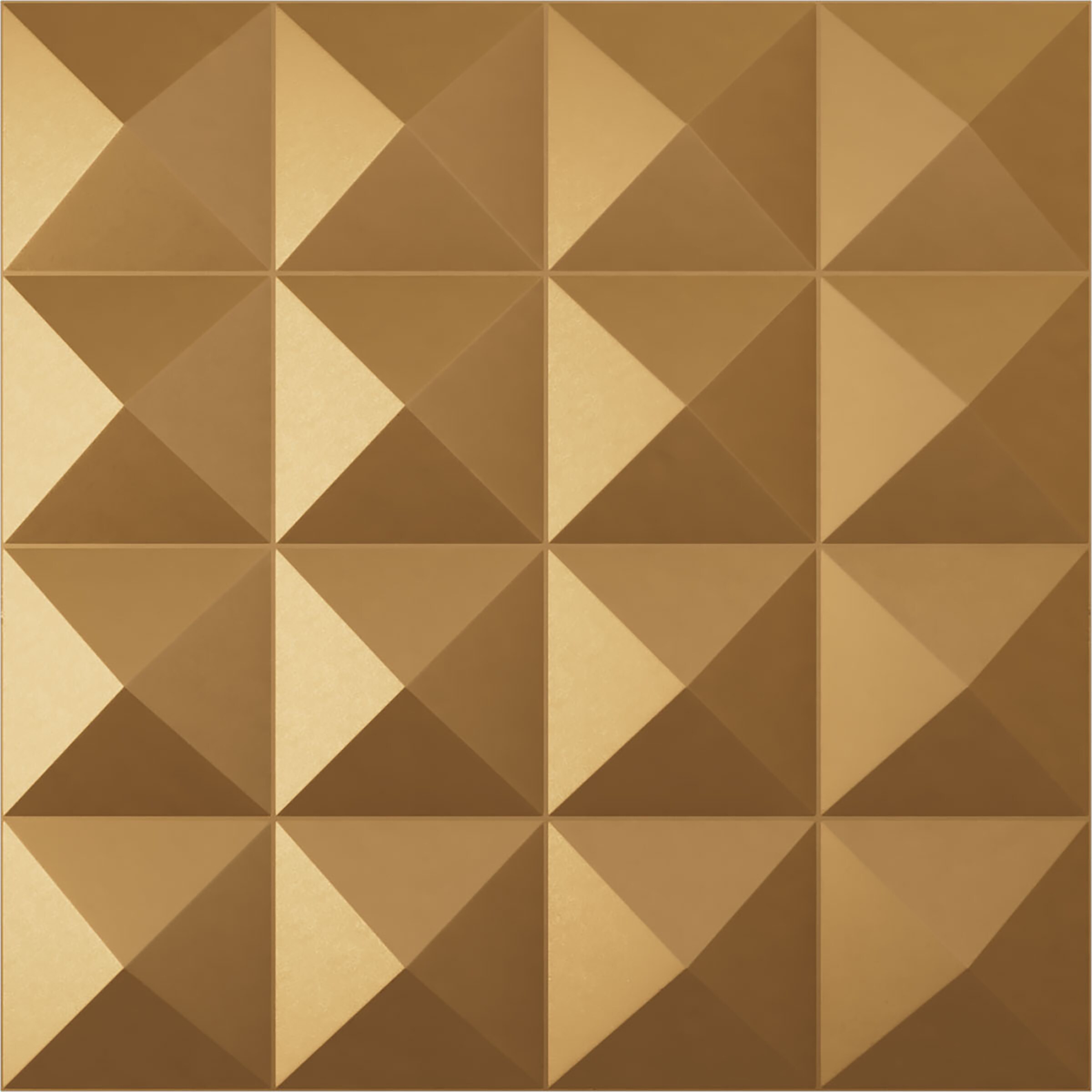 Ekena Millwork WP20X20CNBGL 19-5/8-in x 19-5/8-in Embossed Paintable/Stainable Gold PVC Geometric Wall Panel ( 2.67-sq ft )