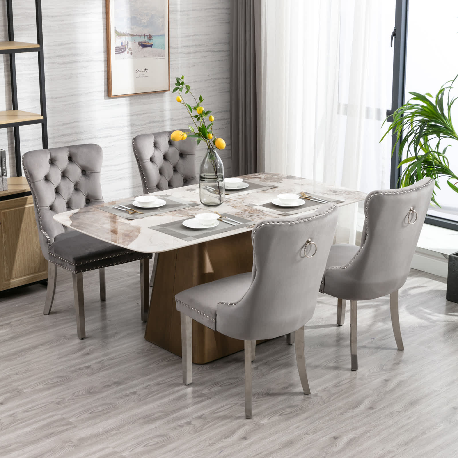 Vynxaria LEXY0116-DJCY-2GRS Dining-Chairs - View #5