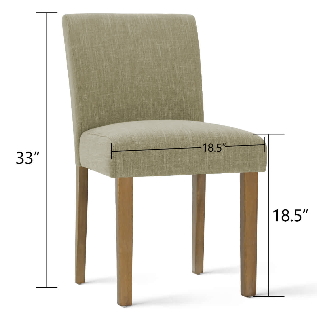Maison Boucle NORTH-2PCS GREEN Dining-Chairs - View #3