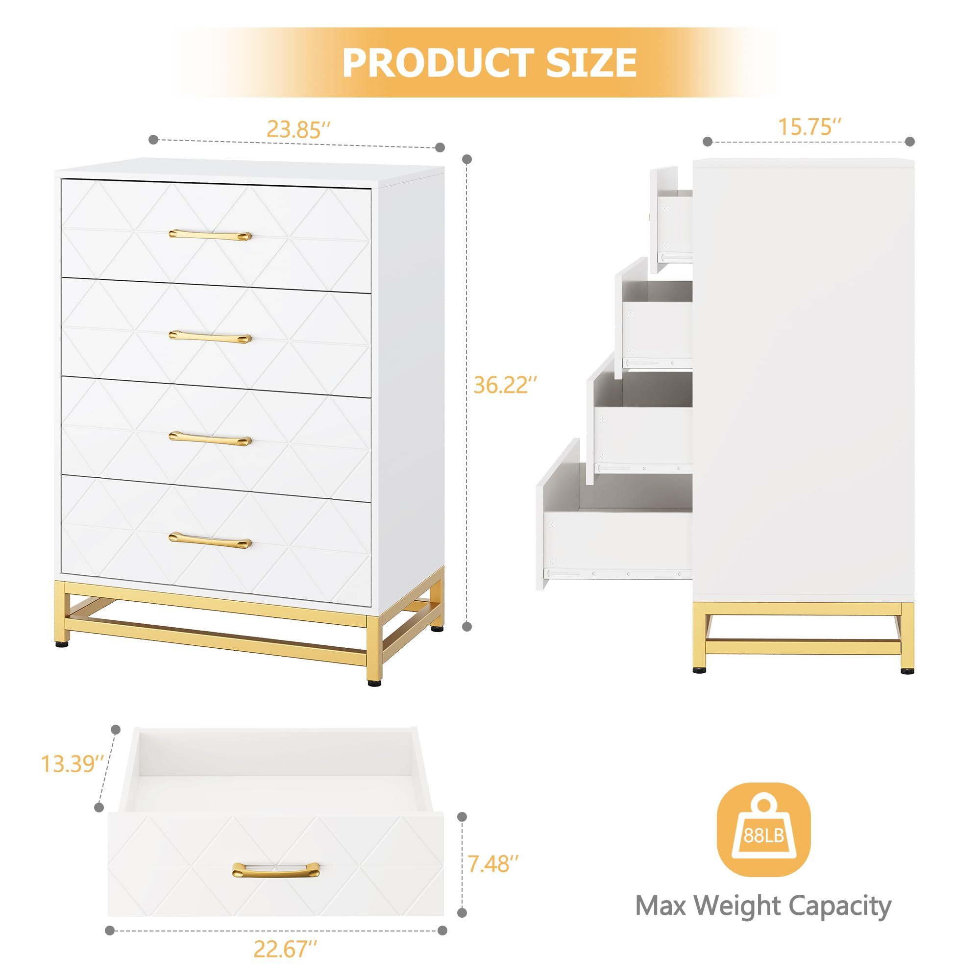 Qeetex MIE-PHO0ZO8P23T dressers - View #2