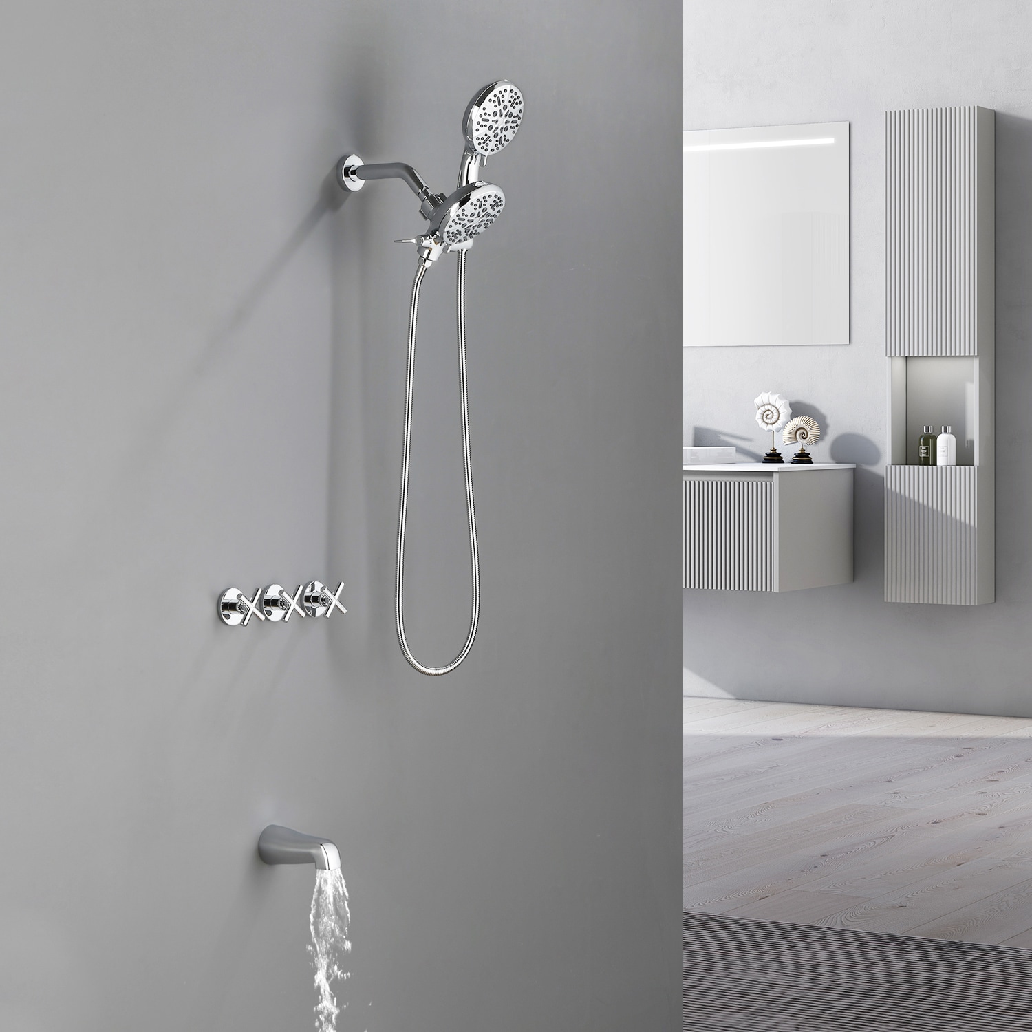 WELLFOR WA9013MB Tub-Shower-Faucets - View #2