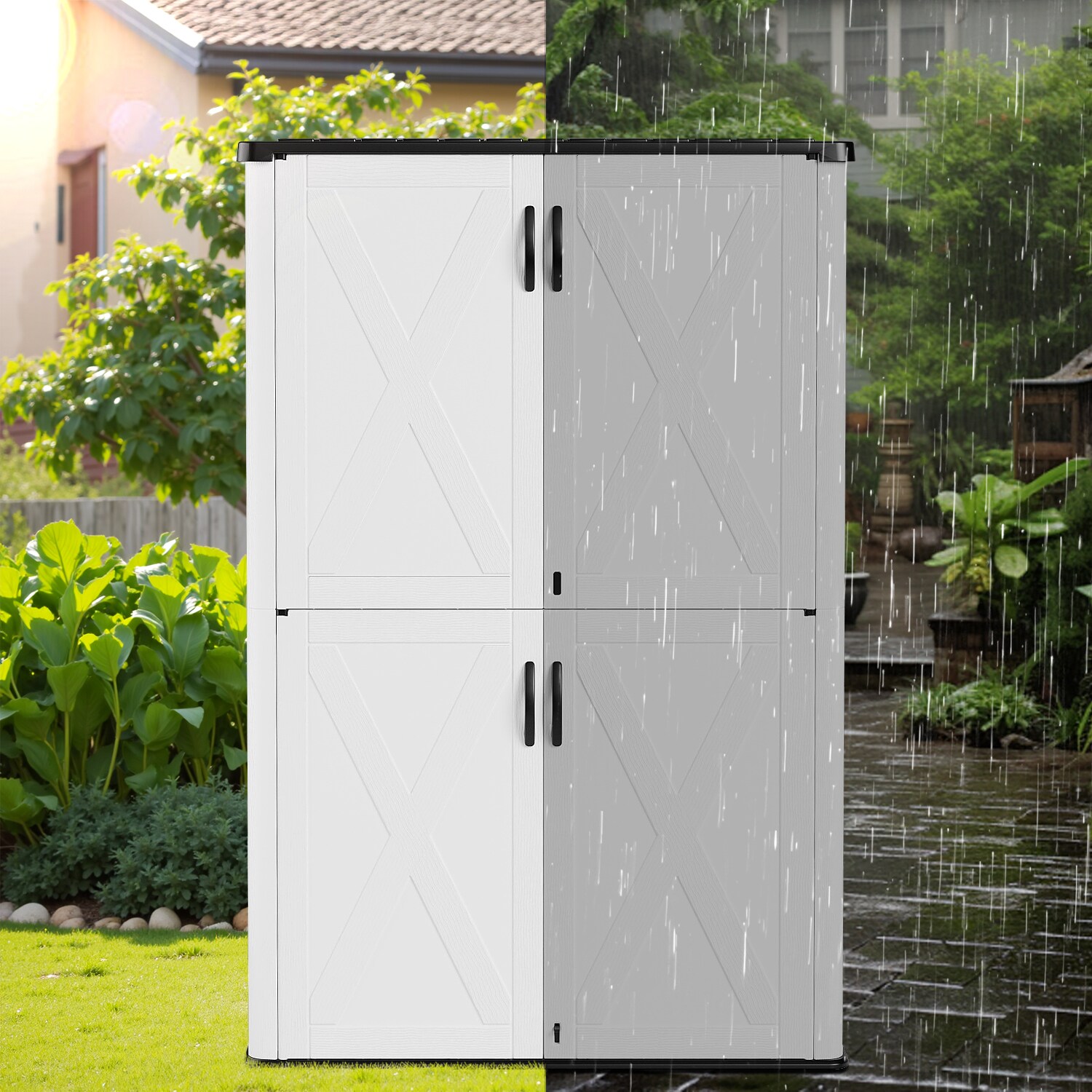 Patiowell LS-0811-2 Vinyl-Resin-Storage-Buildings - View #6