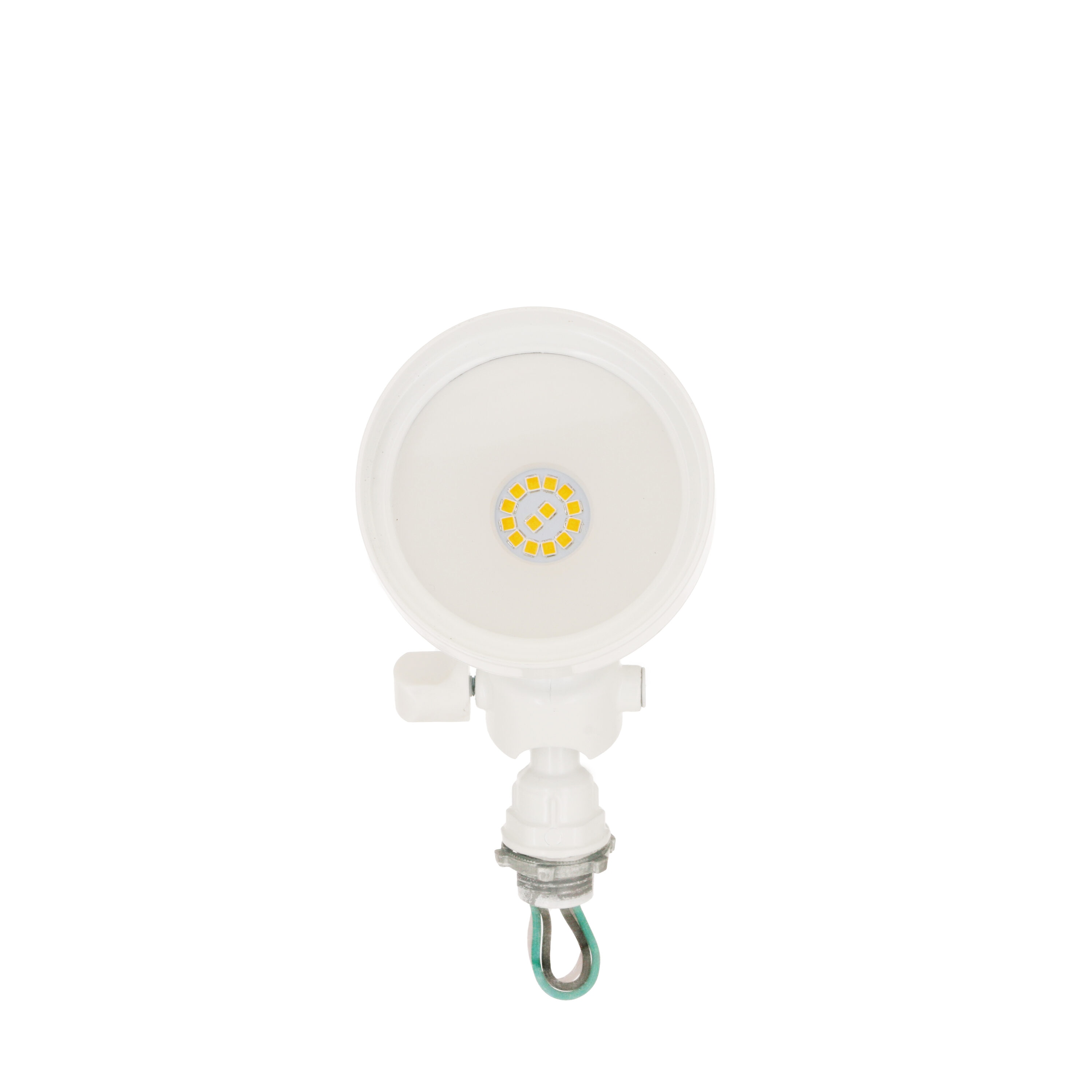 White Gloss LED Security Flood Light with Adjustable Head