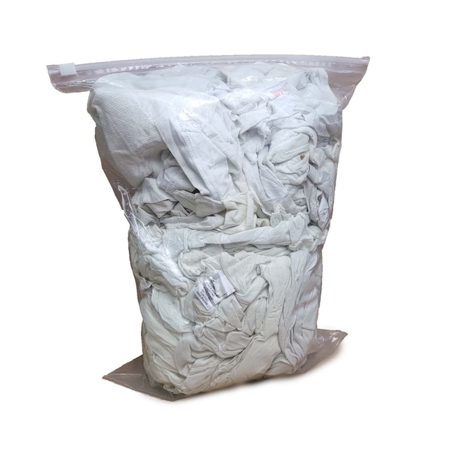 Pro-Clean Basics Premium Recycled T-Shirt Cloth Rags, 4lb Bag, Ideal for  Painting & Staining, Lint Free, Mixed Sizes, 100% Cotton in the Paint  Cleanup department at