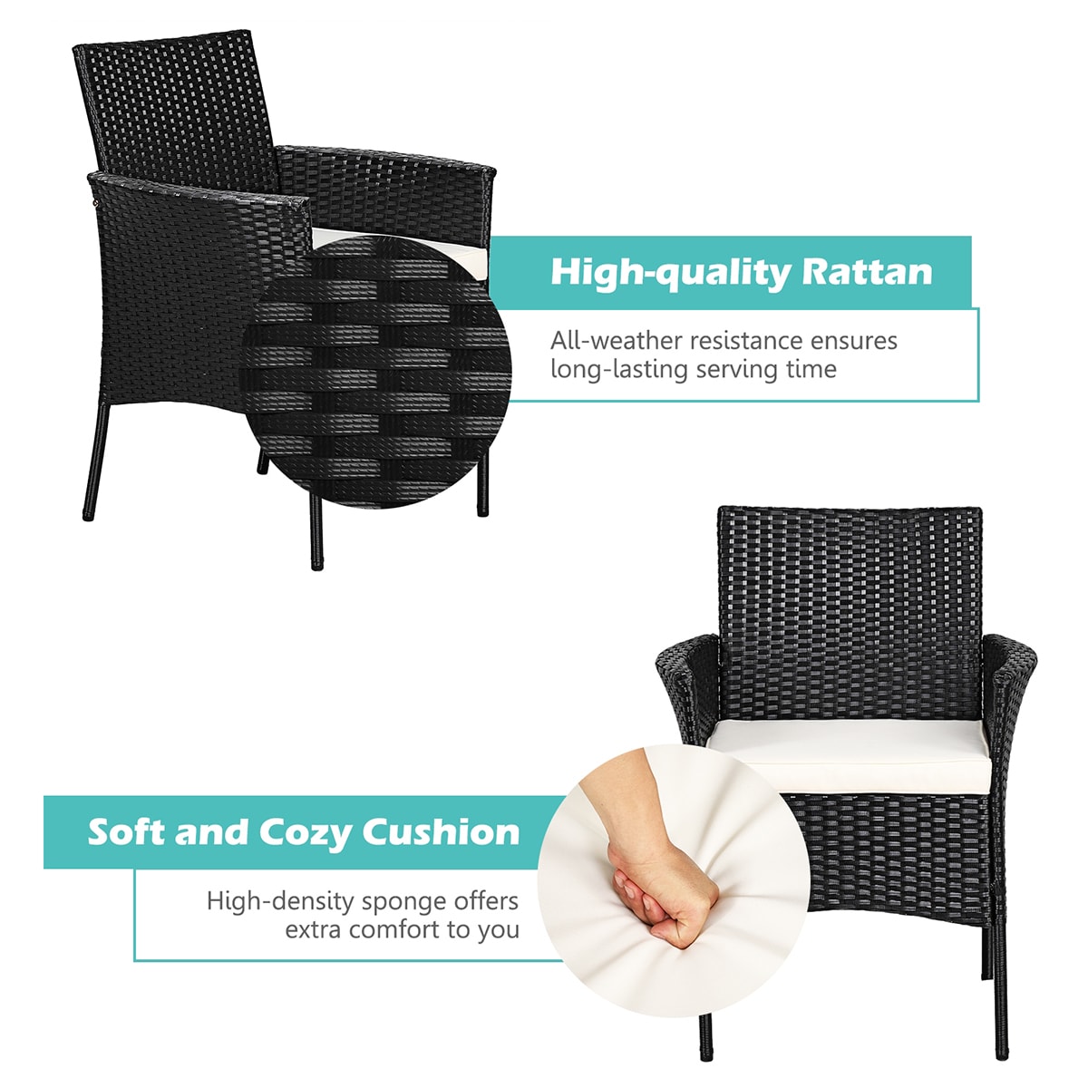 WELLFOR OUG67787 Patio-Chairs - View #8