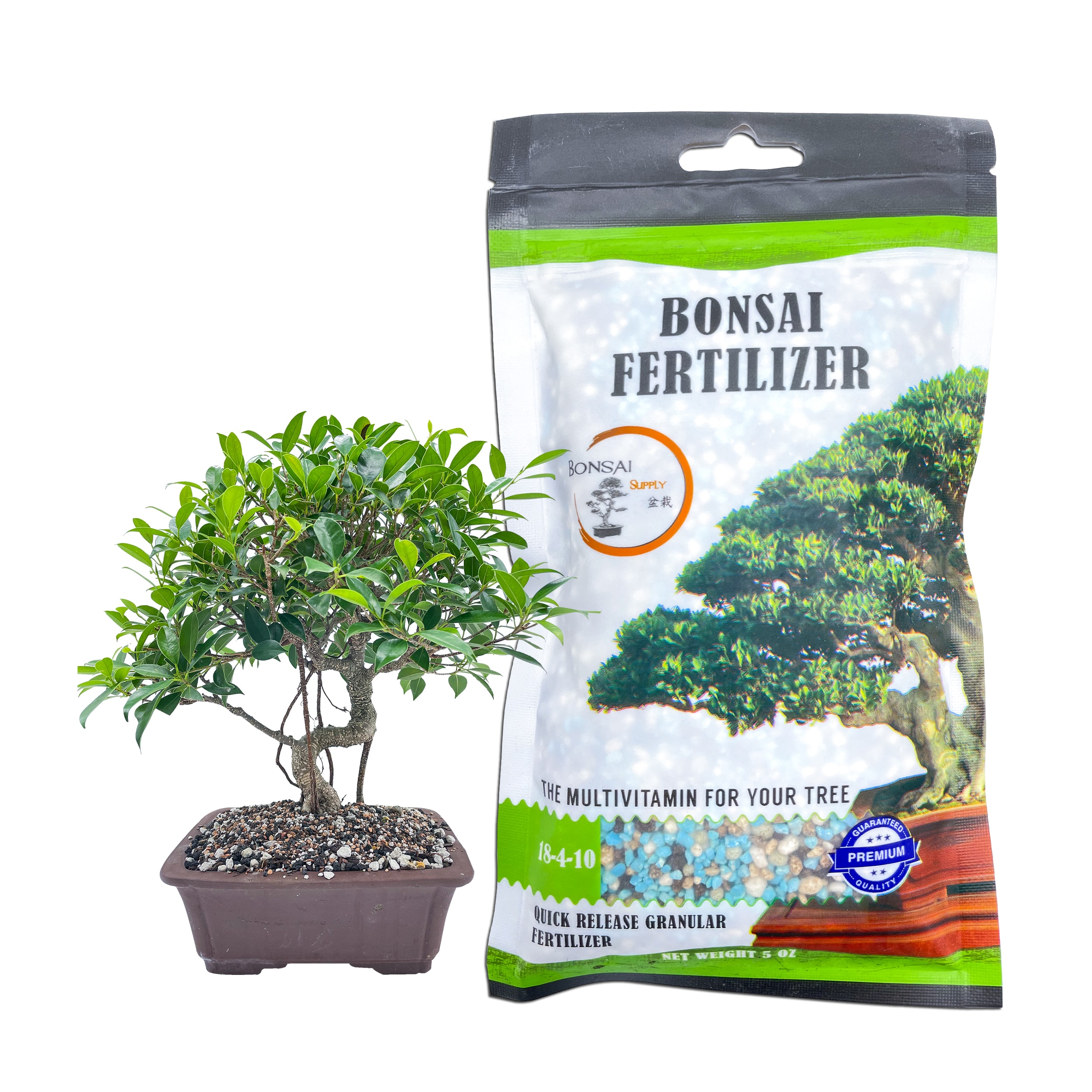 The Bonsai Supply Bonsai All-Purpose Fertilizer 5oz bag 5-18-4 Continuous Release Bonsai Fertilizer (0.5-fl oz)