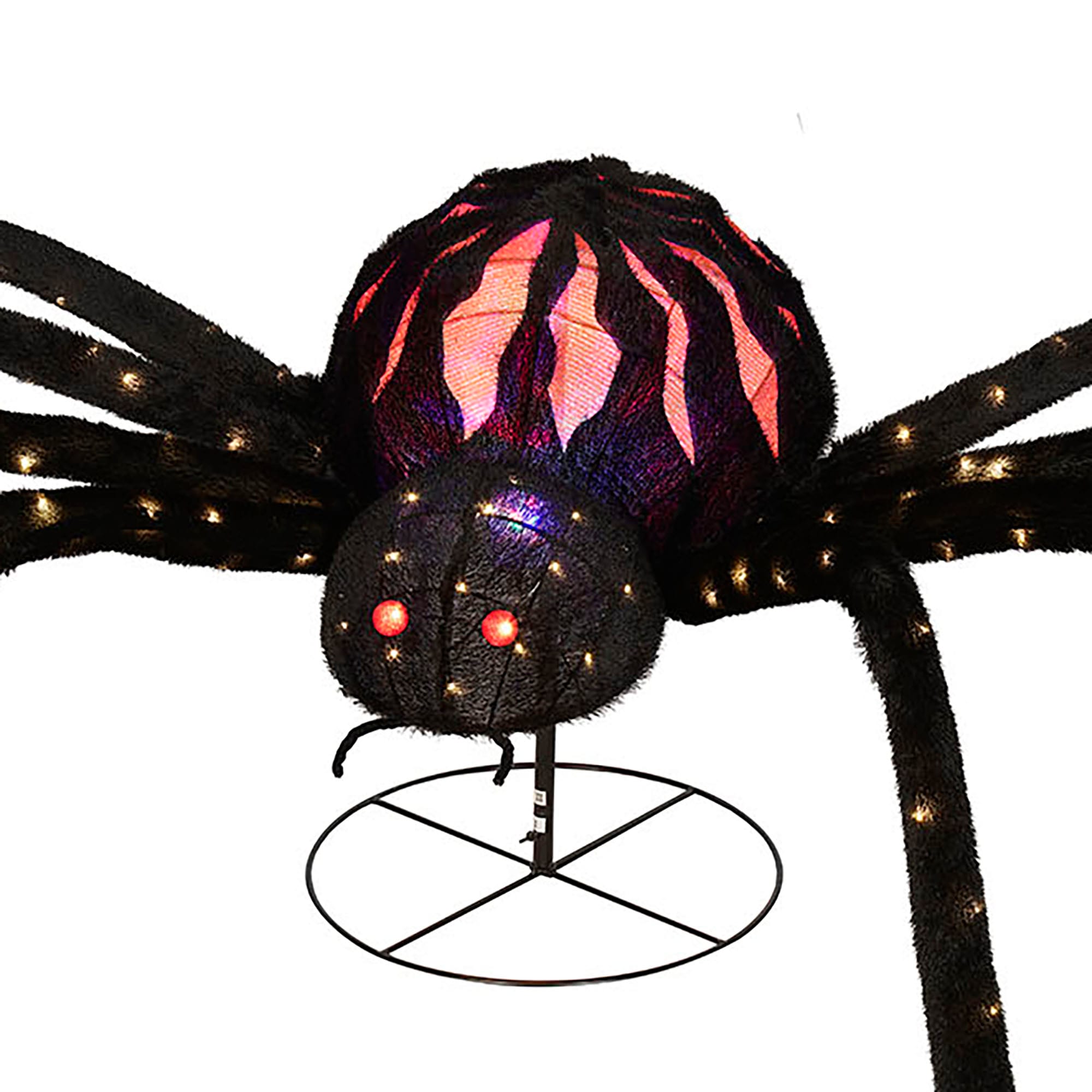 Haunted Living 2.5-ft LED Spider with Projector Decoration ES75-433L at ...