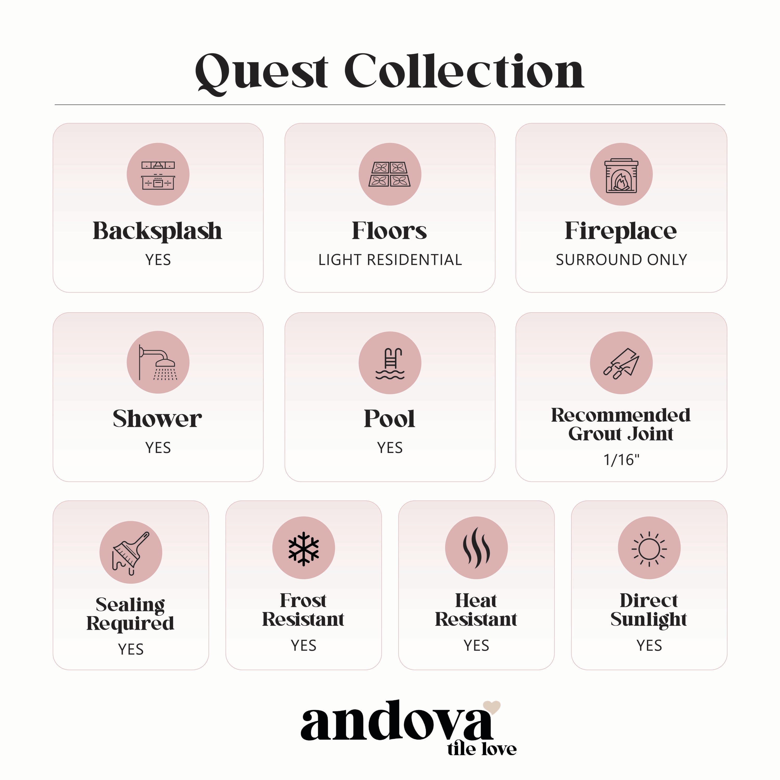 Andova Tiles ANDQUE521 Ceramic-Tile - View #2