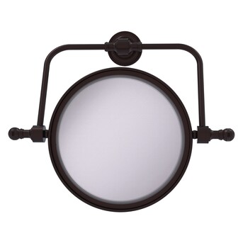 Allied Brass Retro Dot 7-in x 8-in Polished Nickel Double-Sided Magnifying Wall-Mounted Vanity Mirror Allied Brass Retro Dot 7-in x 8-in Polished Nickel Double-Sided Magnifying Wall-Mounted Vanity Mirror