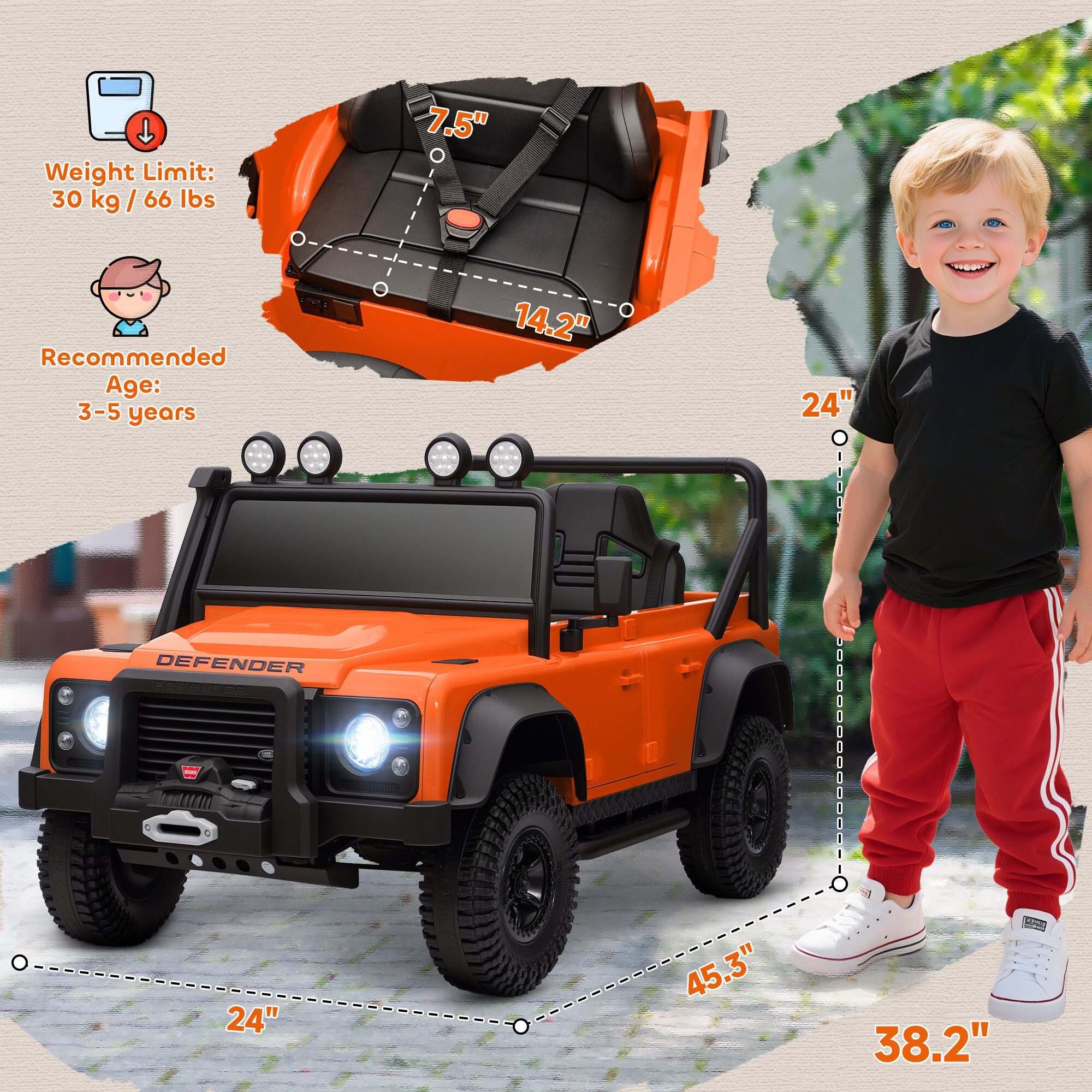 Qaba 370-386V80OG Play-Toys - View #3