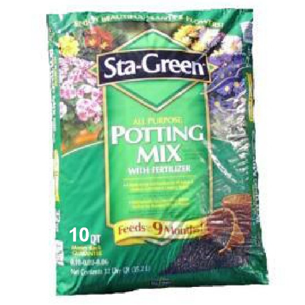 StaGreen 10Quart Organic Potting Soil Mix at