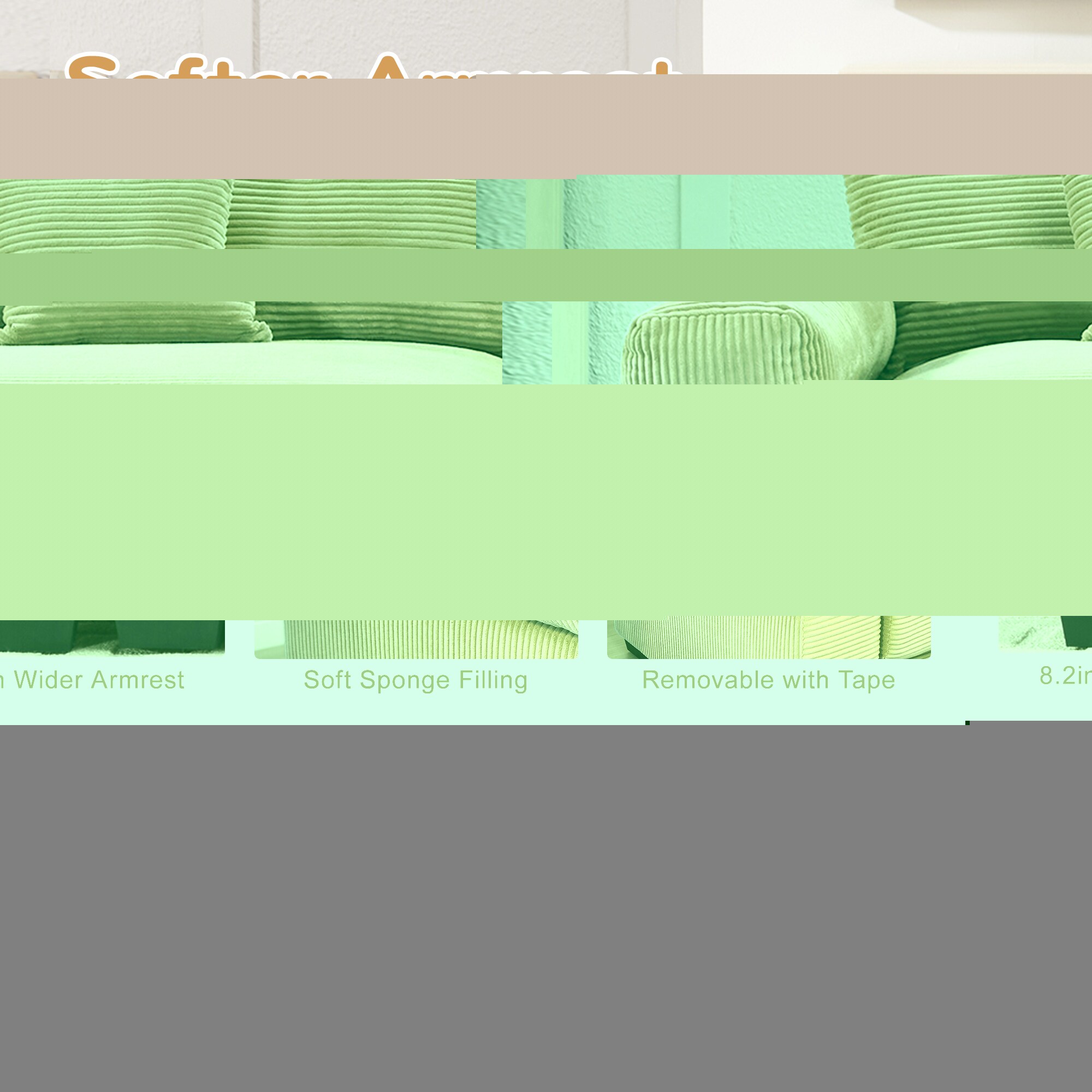 Homy Casa W714-F-SA Sofas-Loveseats - View #7