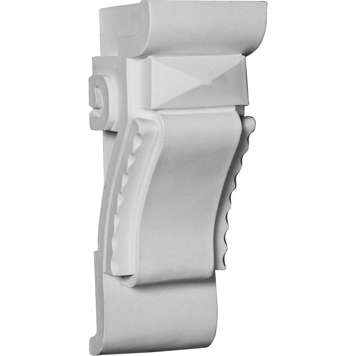 Ekena Millwork COR05X05X12JE 4.5-in x 5-in x 11.875-in Primed White Urethane Paintable Corbel