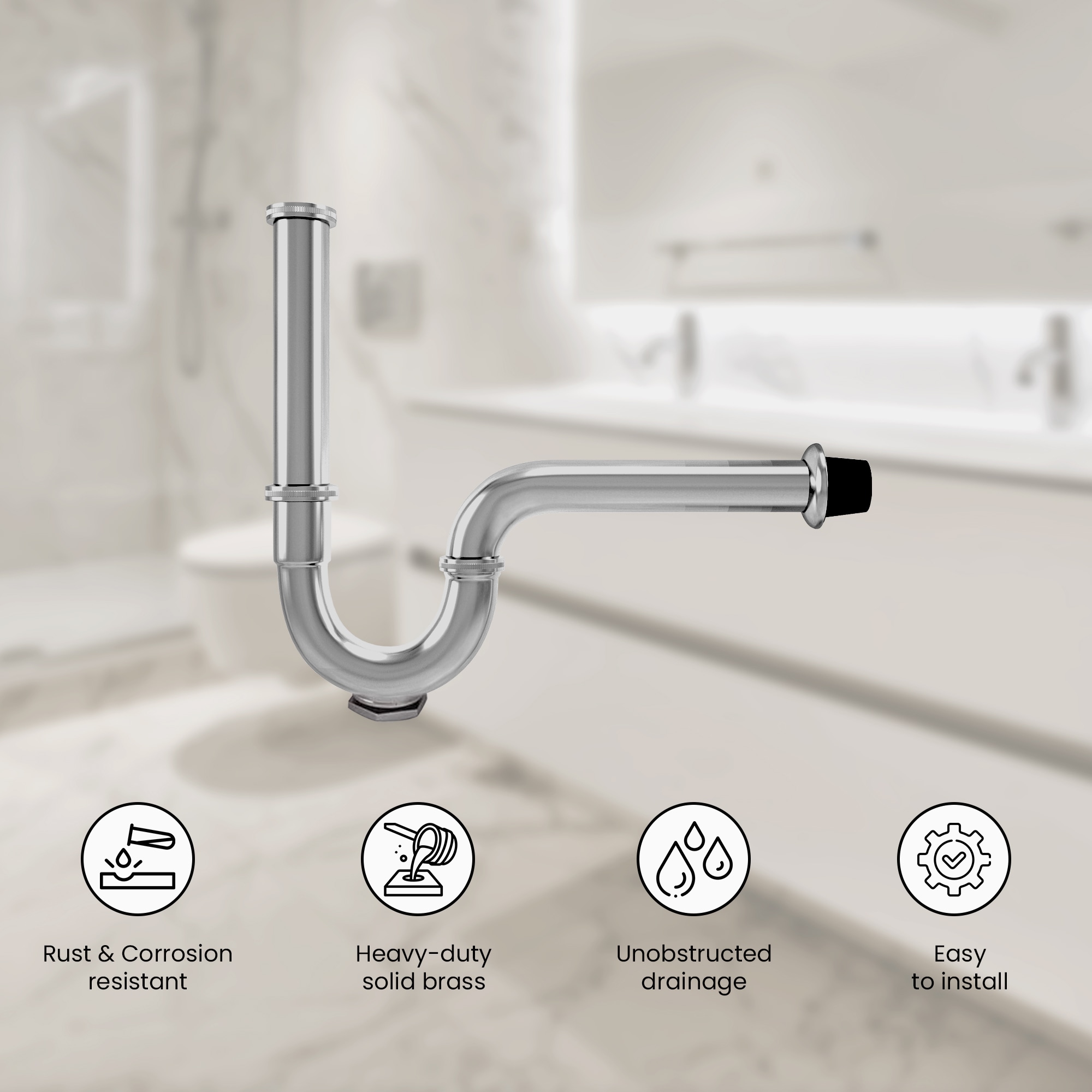 Ayna Decors APT30101BN Under-Sink-Tubular-Drainage - View #4