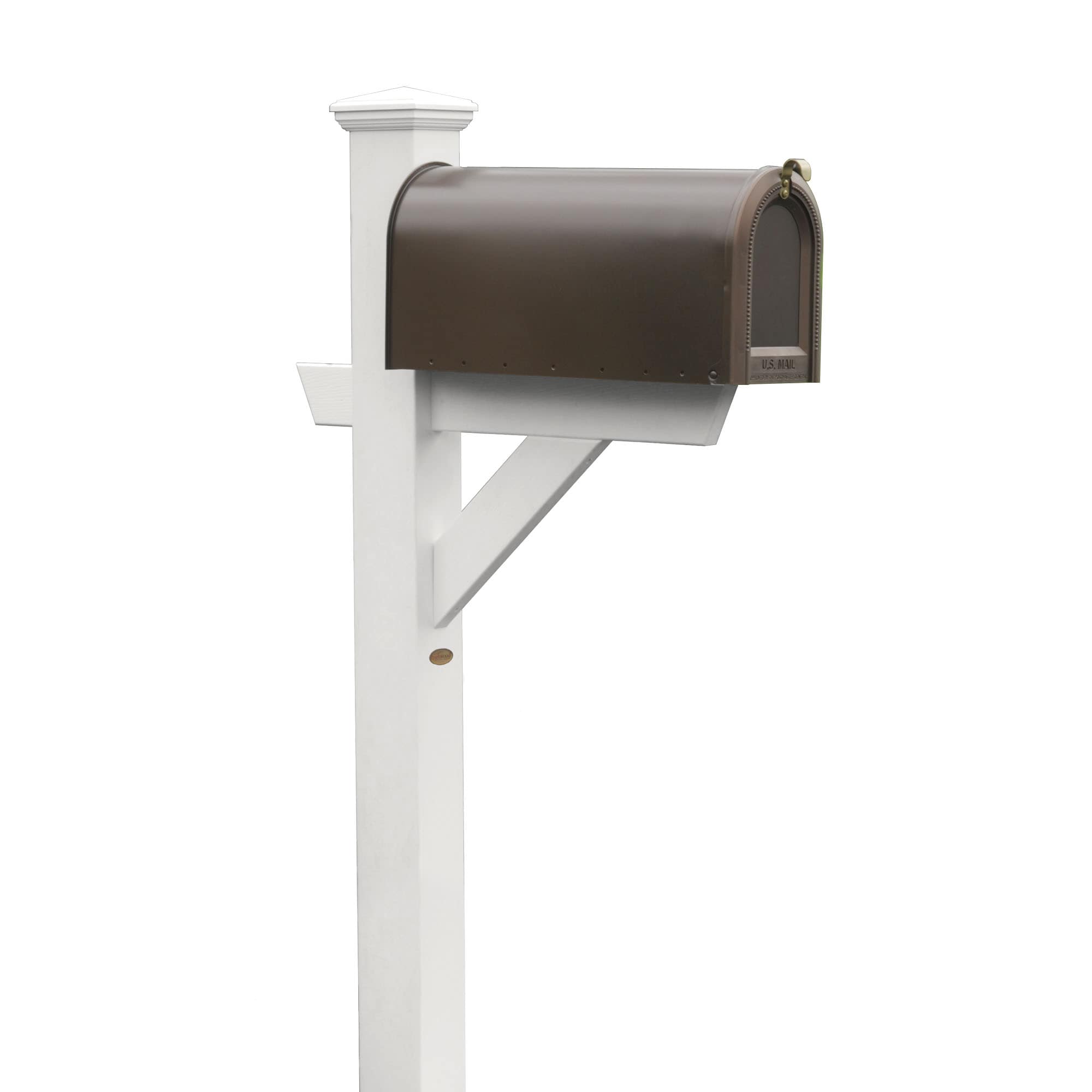 highwood White Mount Mailbox Post