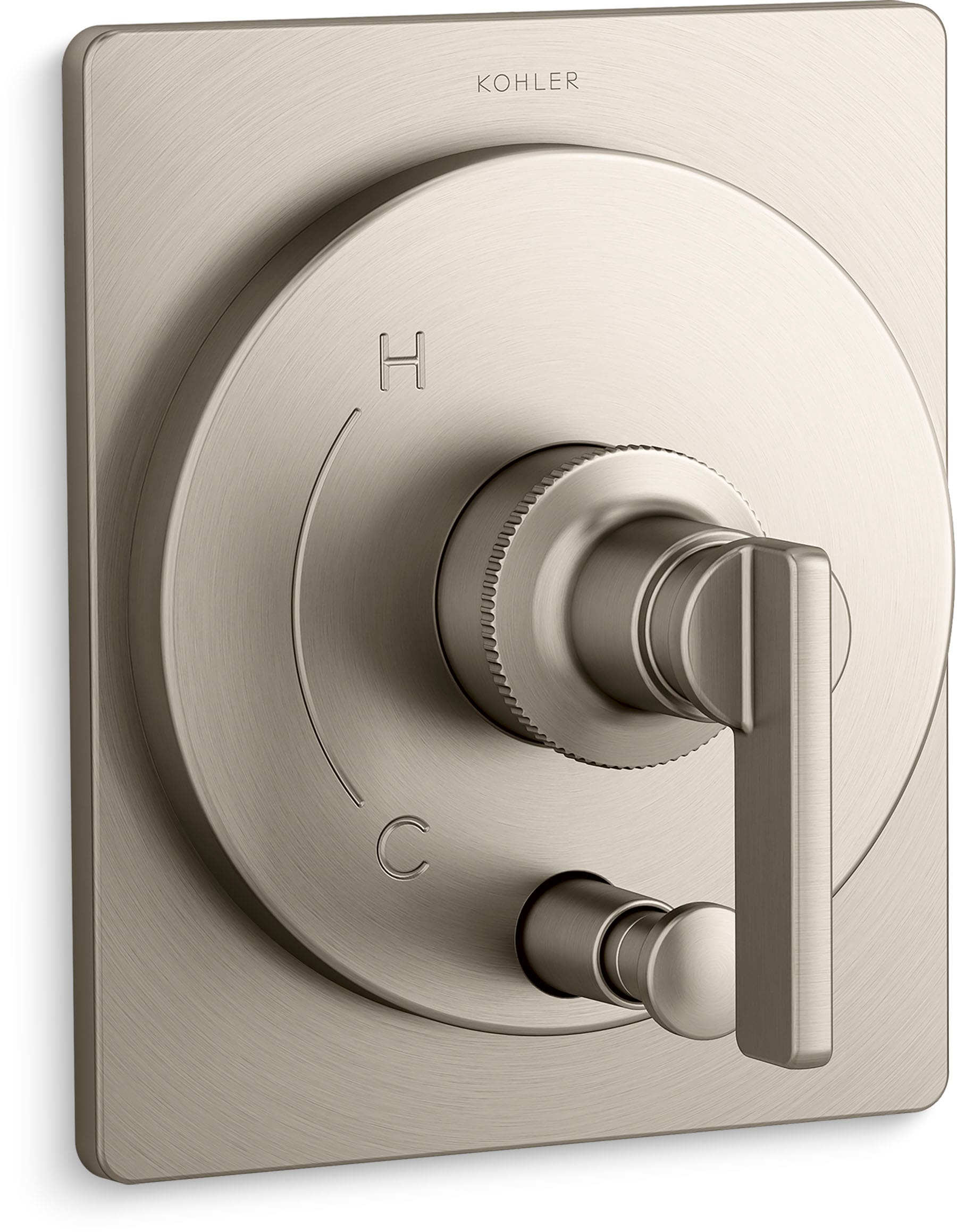 KOHLER T35919-4-BN Castia by Studio McGee Vibrant Brushed Nickel Lever Shower Faucet Handle