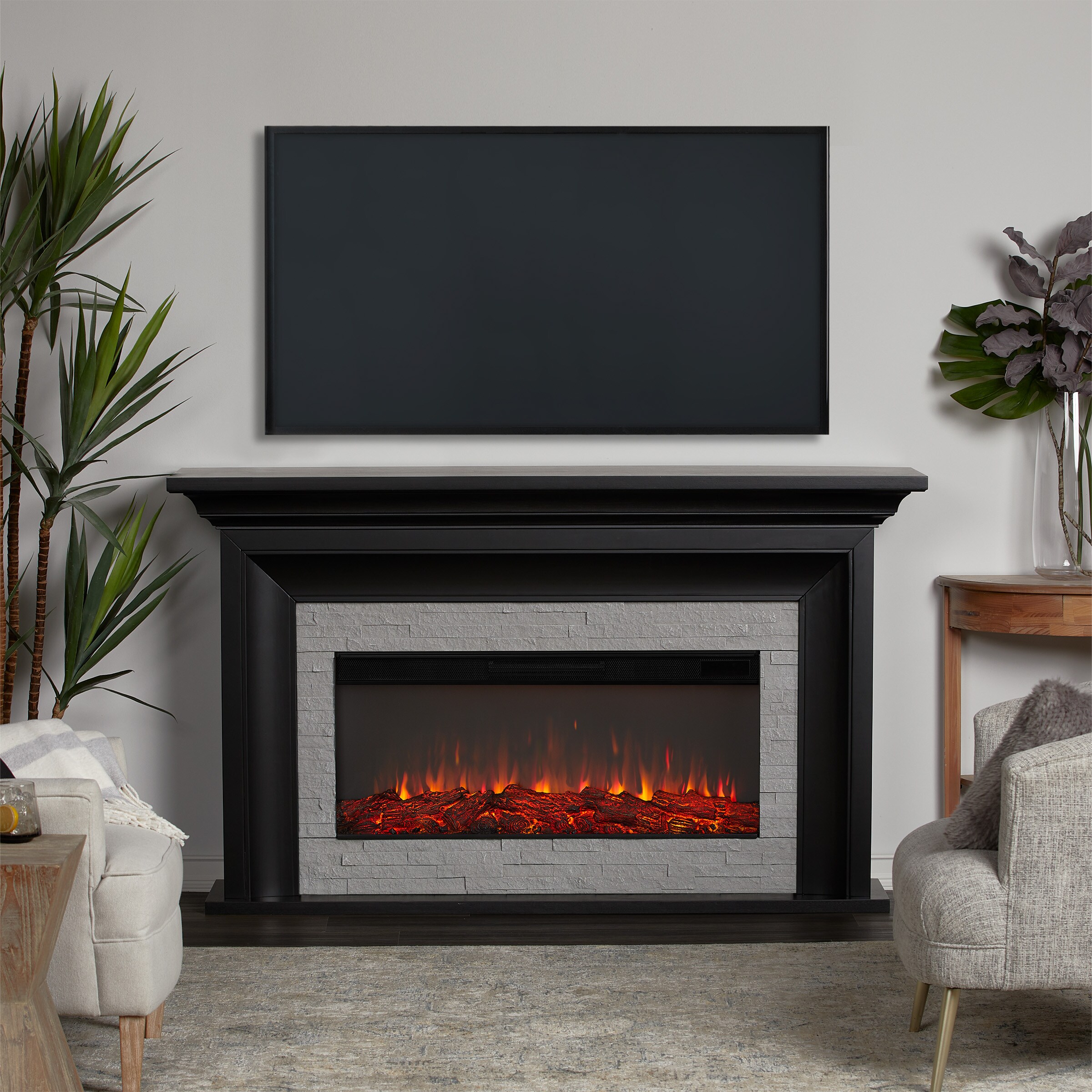 70181936 Inch Wide Electric Fireplaces at Lowes.com