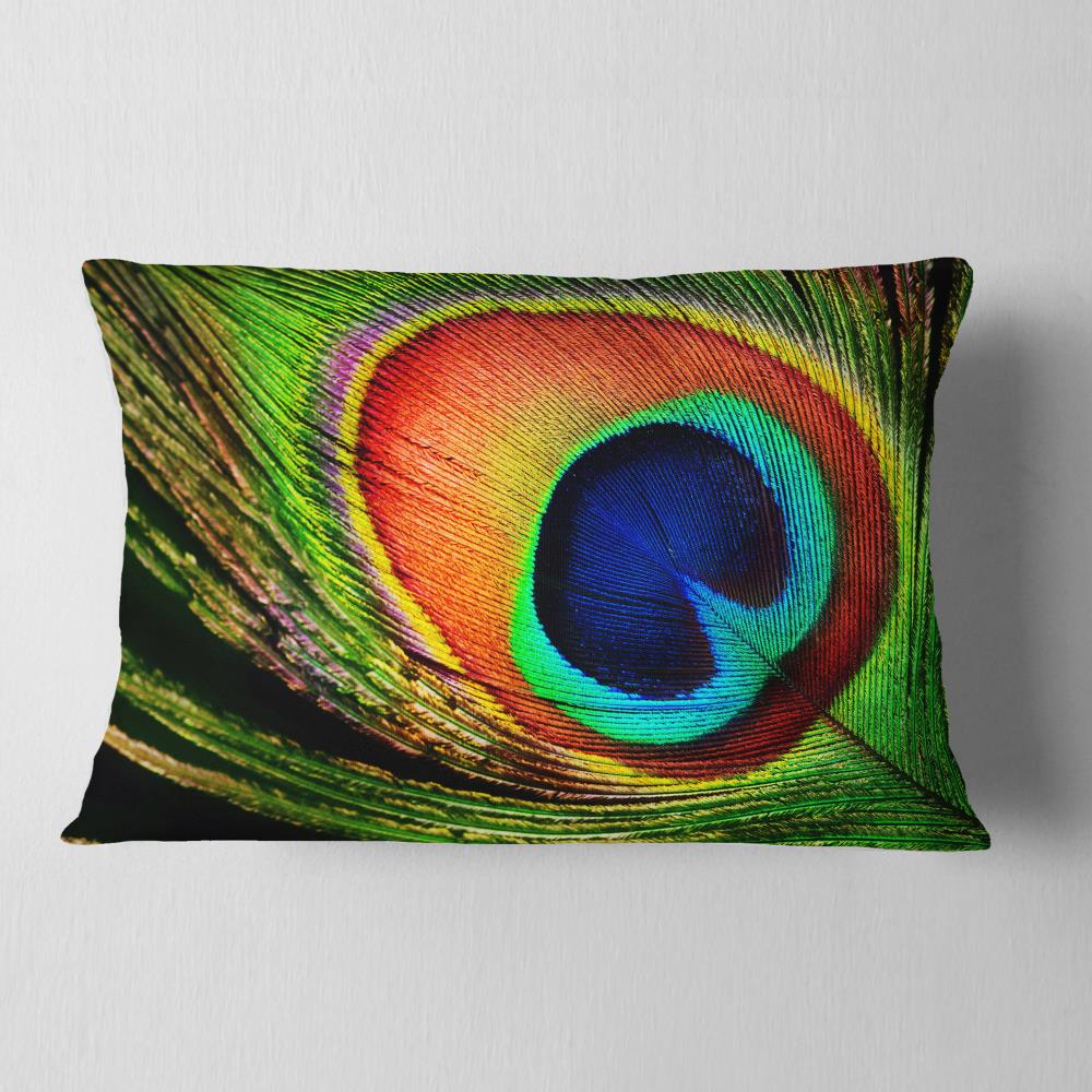 Designart CU8917-12-20 12-in x 20-in Green Indoor Decorative Pillow
