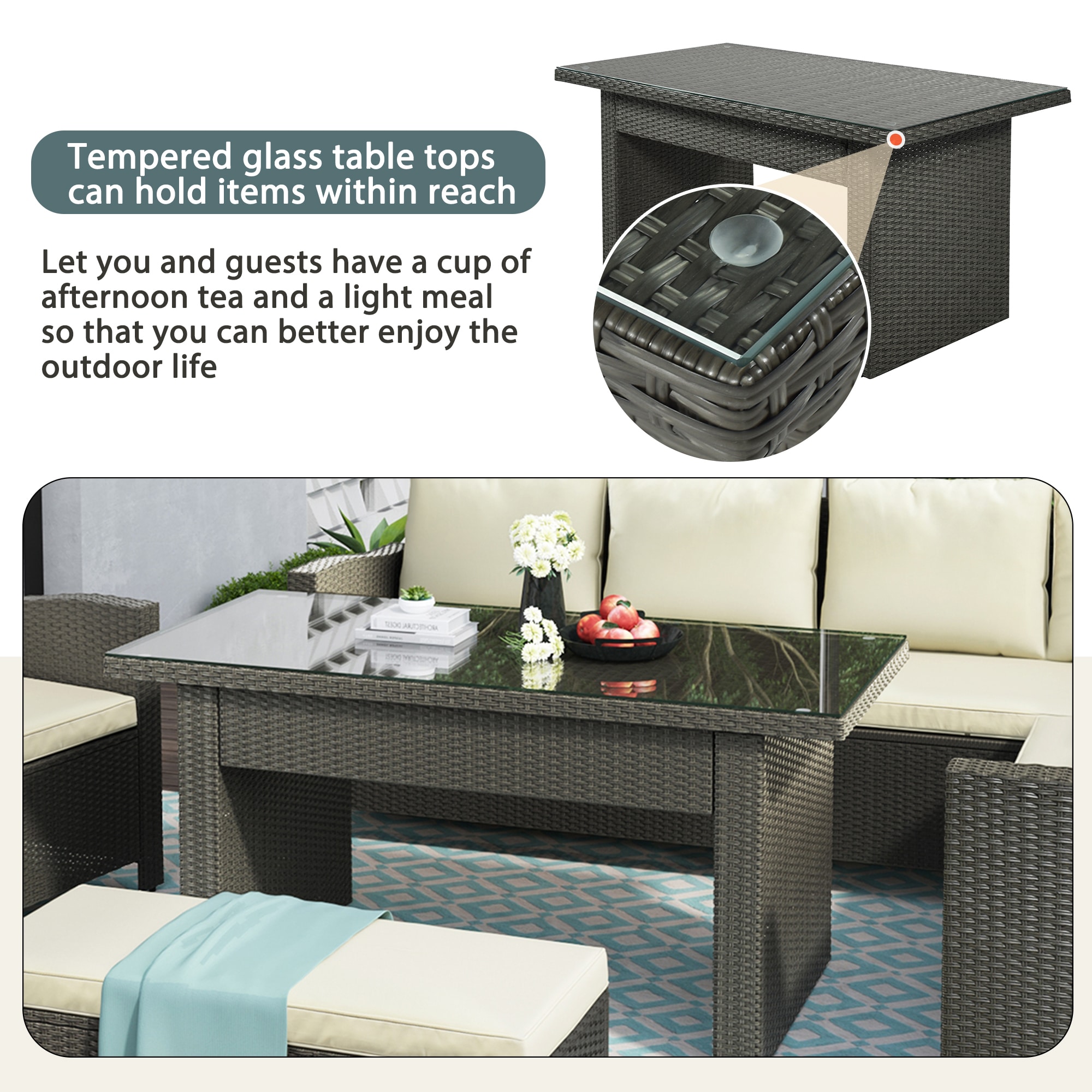 Forclover ALW50-15 Patio-Conversation-Sets - View #3