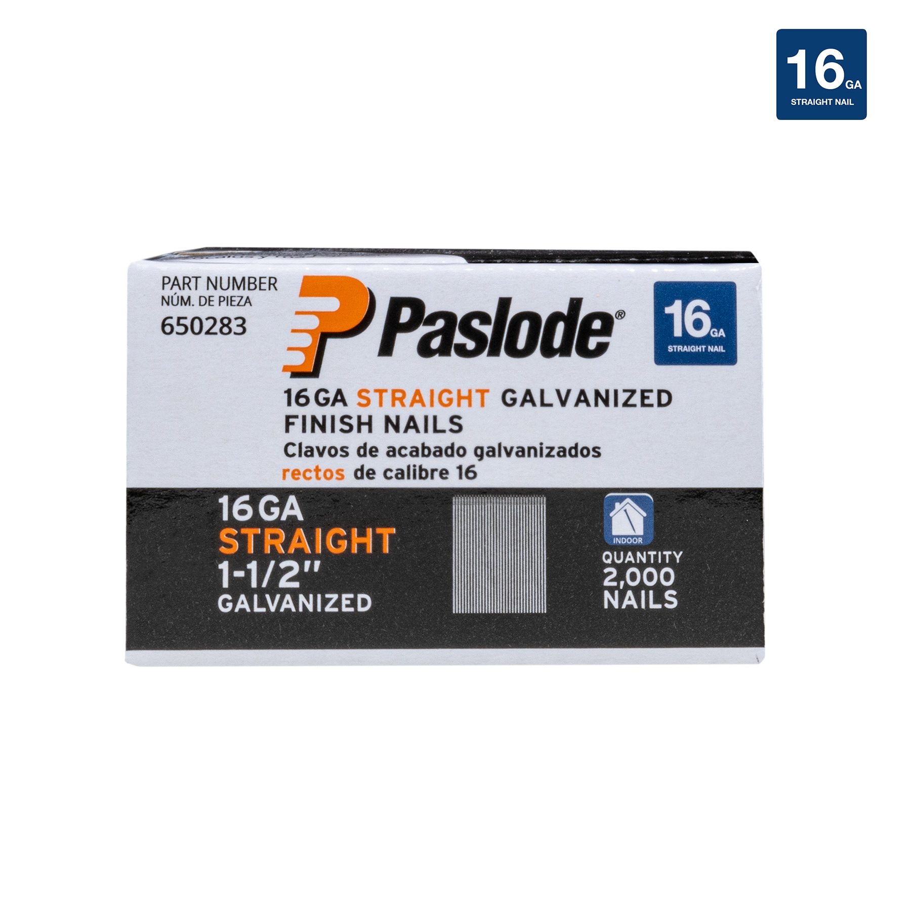 Paslode 2-in 18-Gauge Straight Galvanized Finish Nails (2000-Per Box) in  the Brads & Finish Nails department at Lowes.com