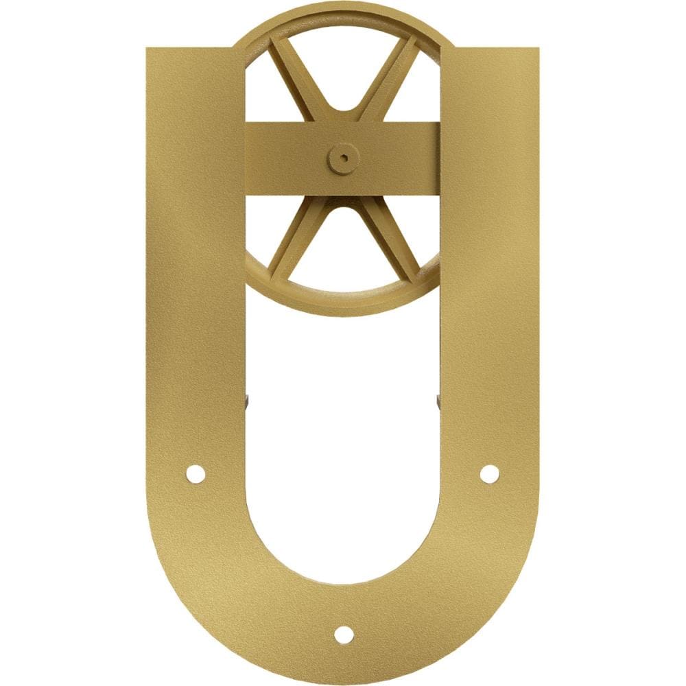 Goldberg Brothers GB60015R2WJG Jacob-fts Gold Indoor Horseshoe Single Double Barn door hanger