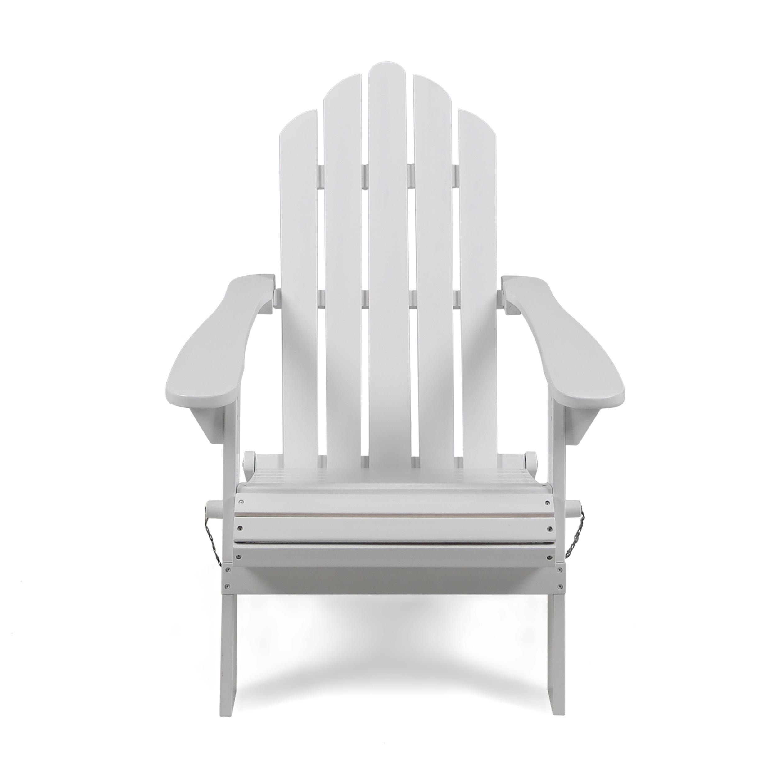 Bayfeve Patio Chairs White Frame Stationary Adirondack Chair(s) with ...