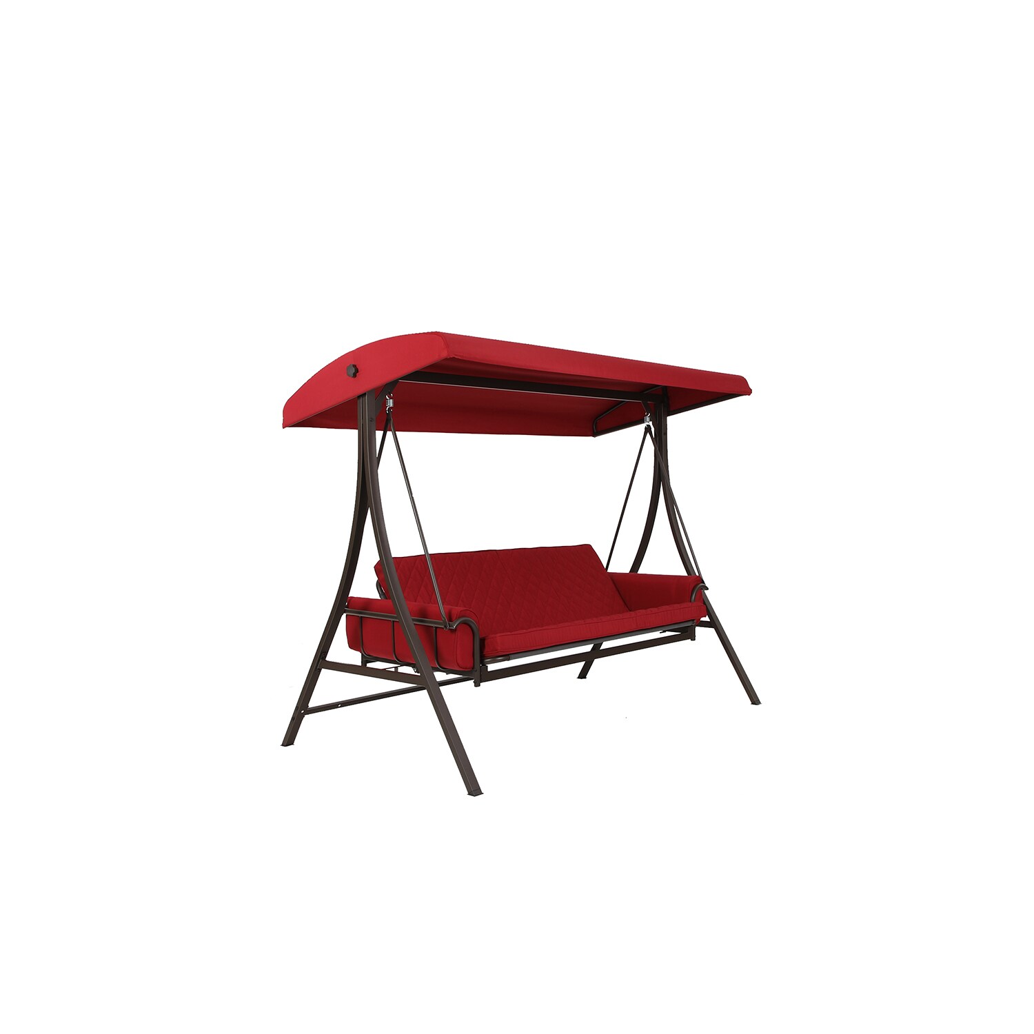 lowes red outdoor swing