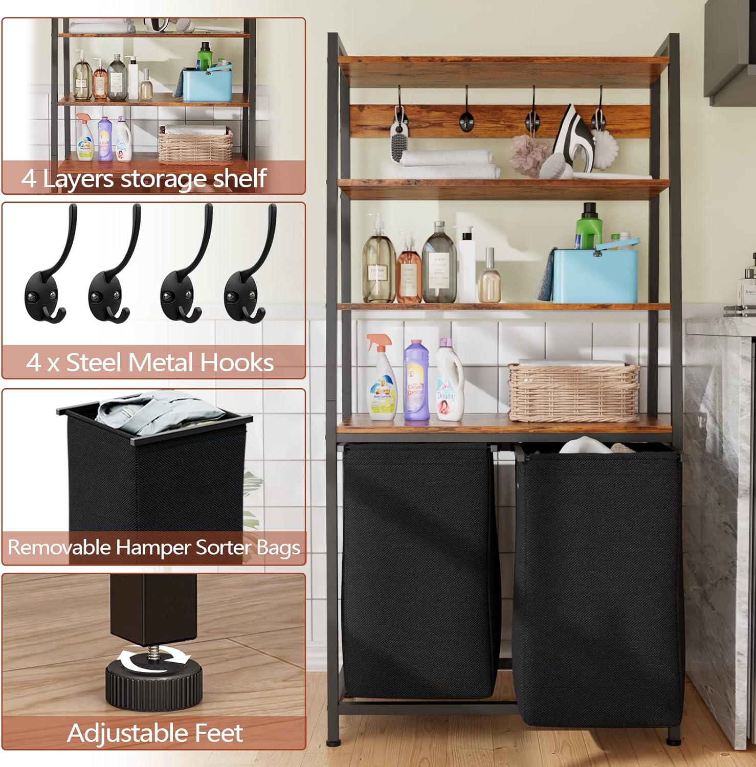 Furologee HP-004-N-29-1-RB Hamper-Baskets - View #4