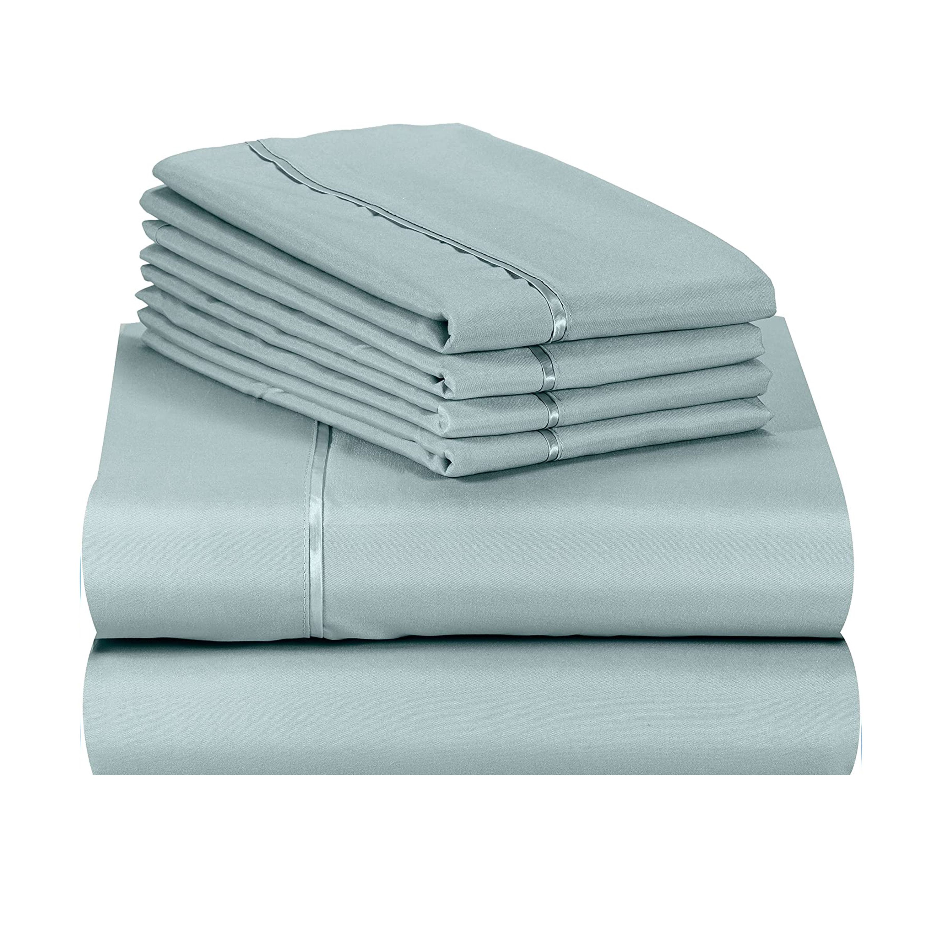 LuxClub B07WHT2GXD 3 PC Light Teal Twin Silky Soft Cooling Deep Pocket Performance Sheet Set