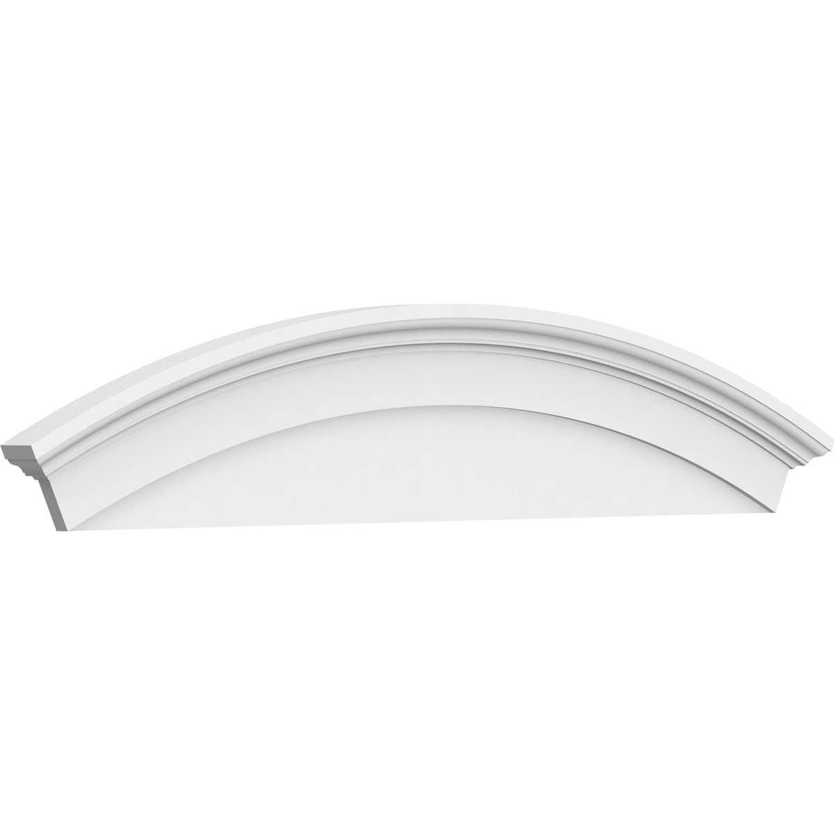 Ekena Millwork PEDP066X140ARD00 66-in W x 14-in L PVC Pediment