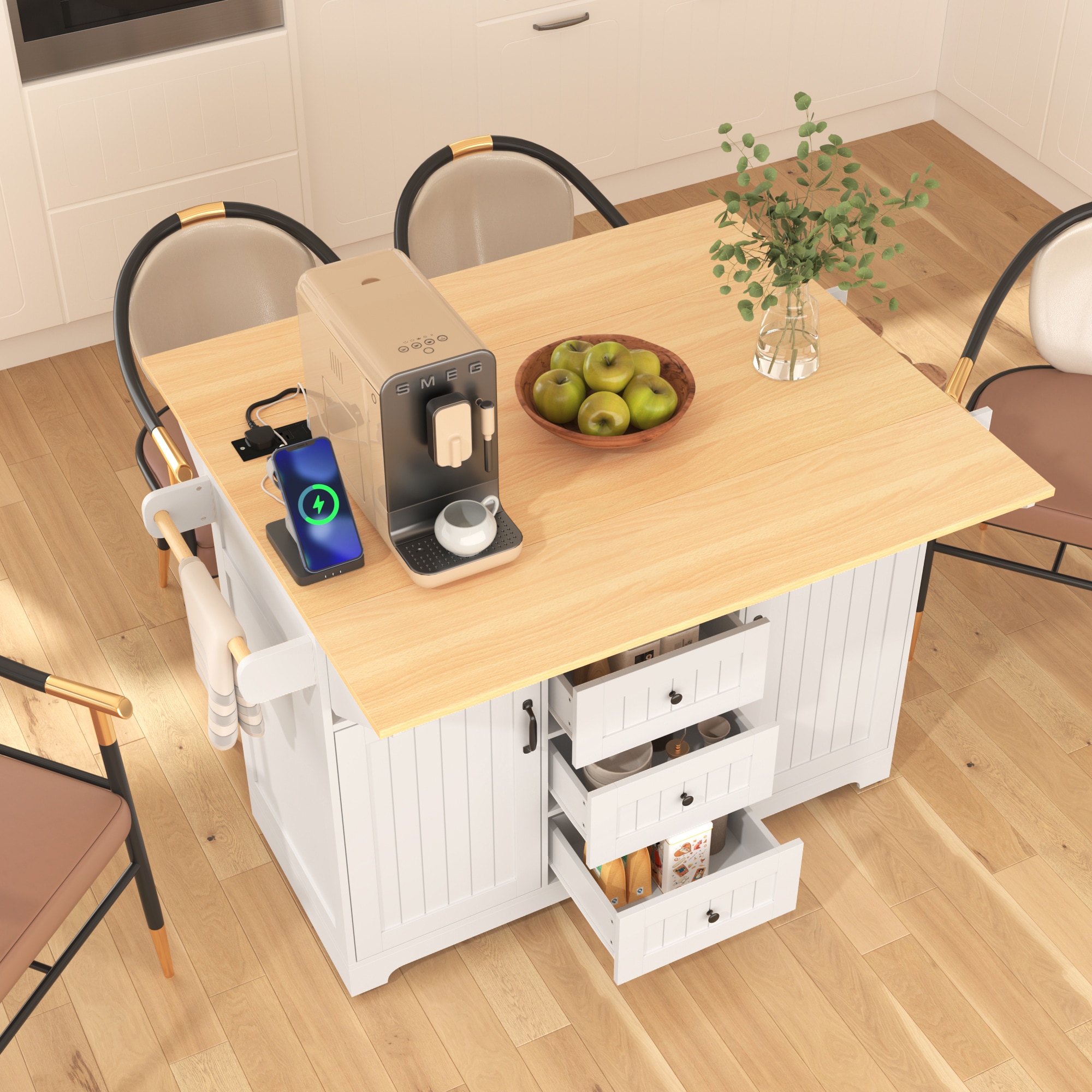 Kahomvis KK-QPO2-18W Kitchen-Furniture - View #9