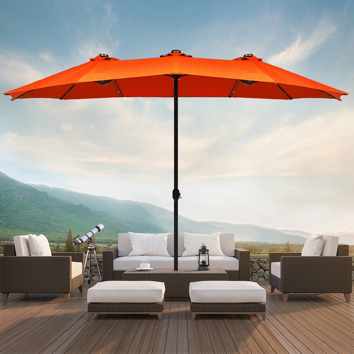 Costway OP70084OR Umbrellas-2 - View #3