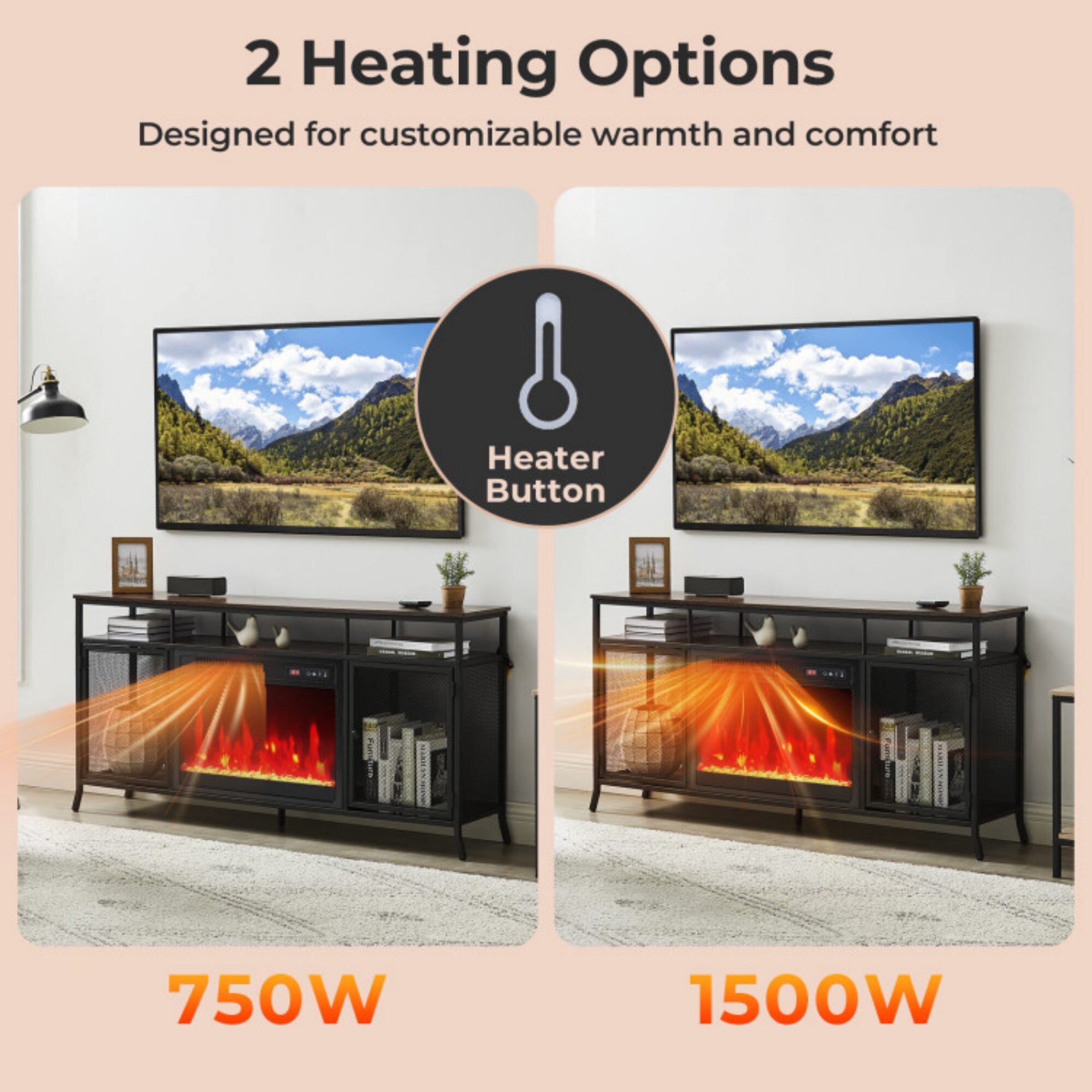 LUCKY ONE LO-FP10801US Electric-Fireplaces - View #4