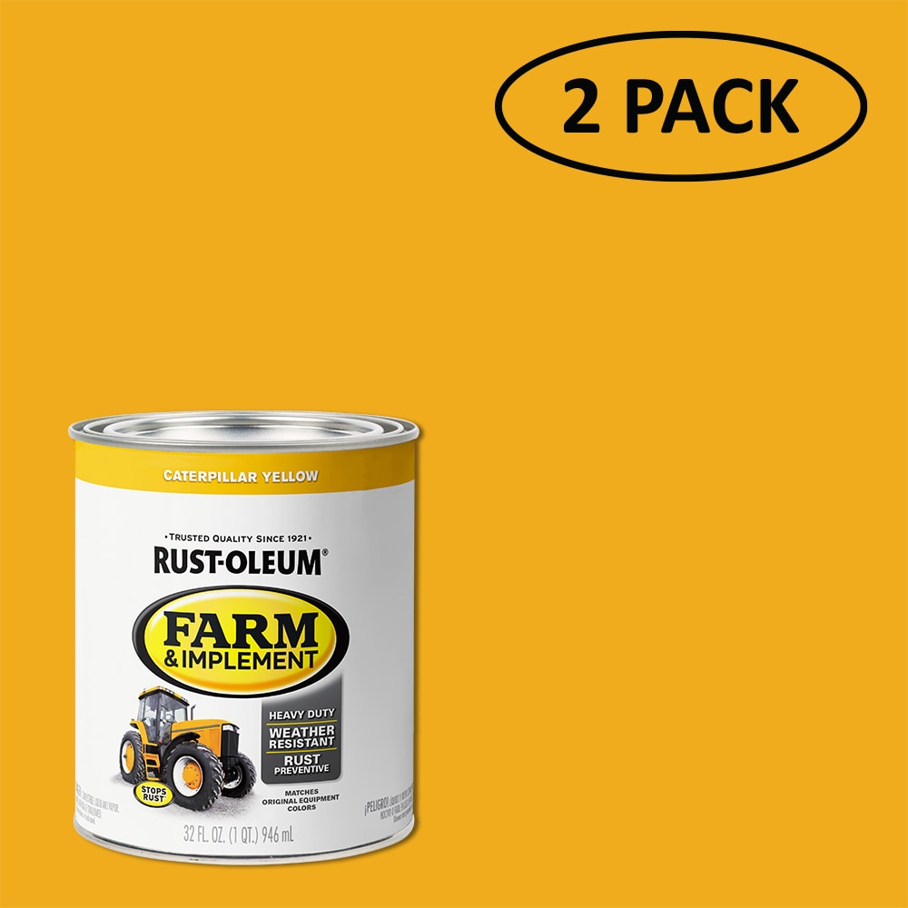 Rust-Oleum 280163SOS Specialty Gloss Caterpiller Yellow Interior/Exterior Oil-based Industrial Enamel Paint ( 1-quart )