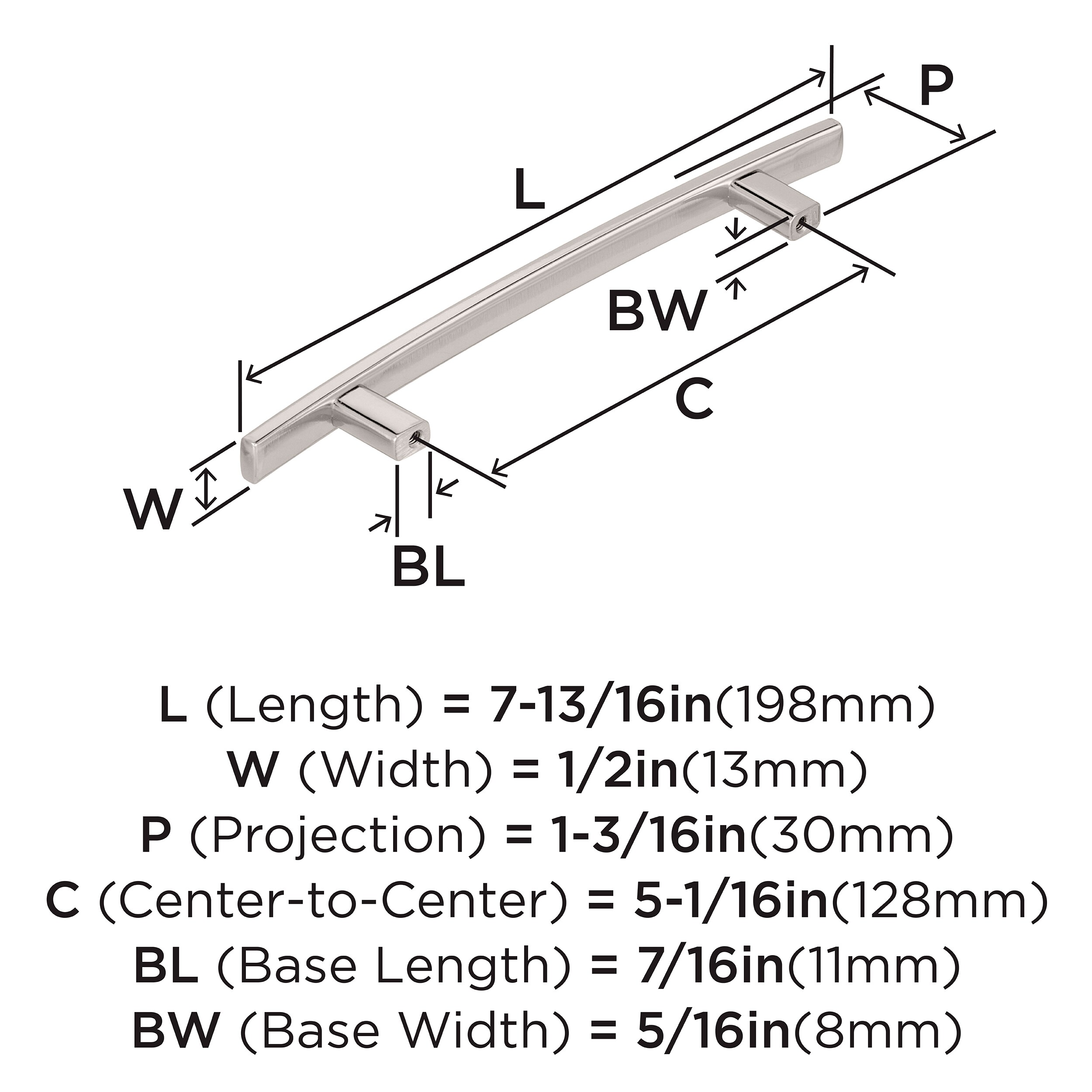 Amerock 10VMP9362PN Cabinet-Pulls - View #4