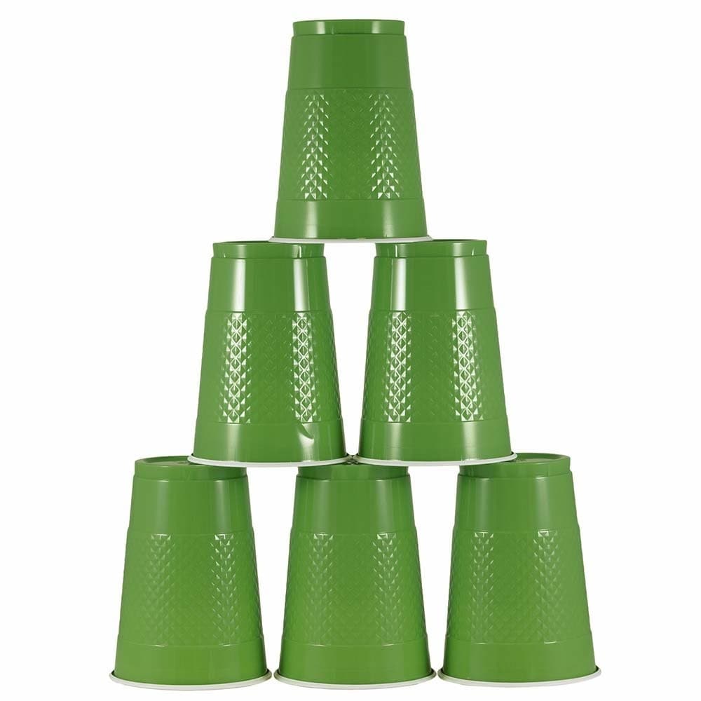 JAM Paper 20-Count 16-oz Green Plastic Disposable Cups in the Disposable  Cups department at