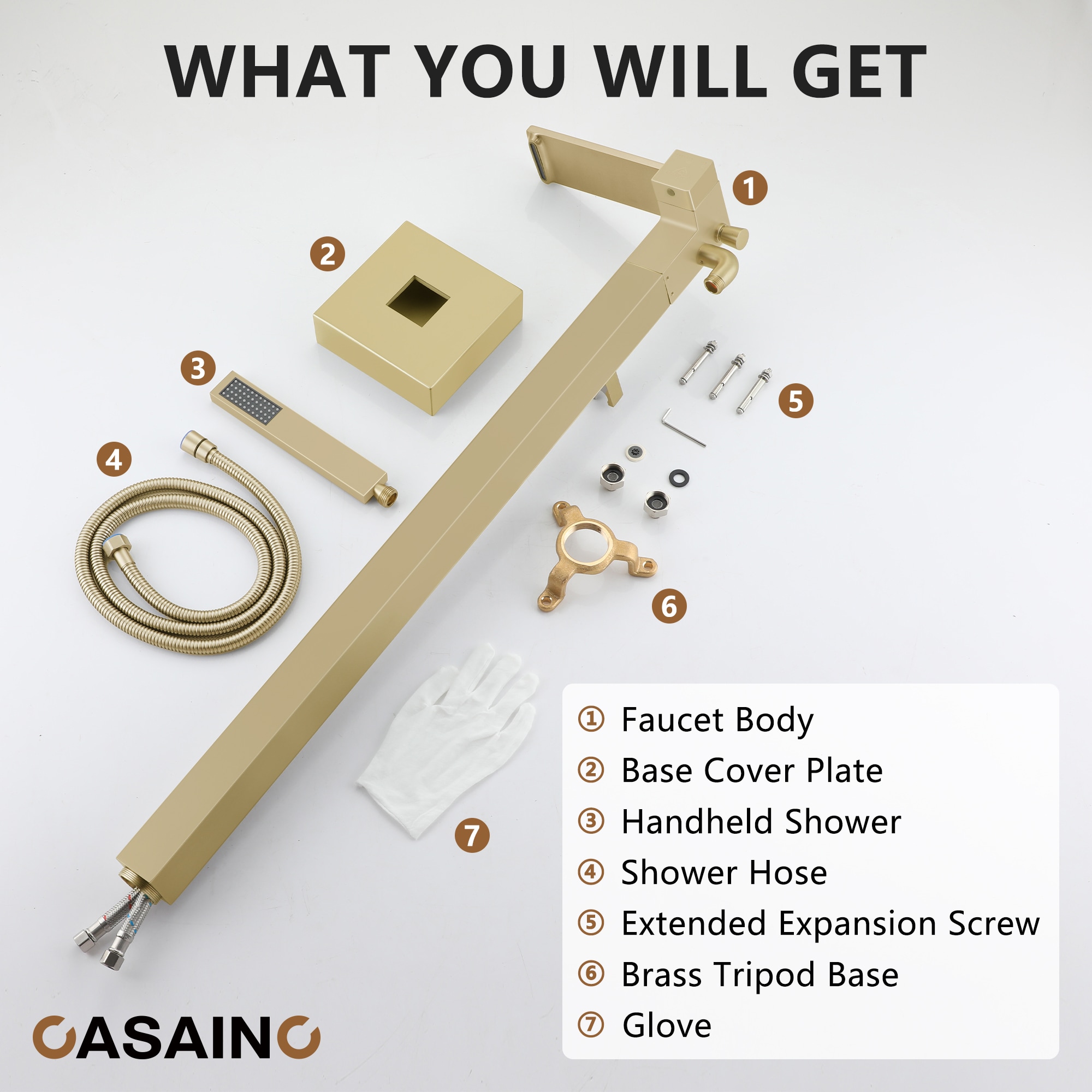 CASAINC MCS97-MB Roman-Tub-Faucets - View #10
