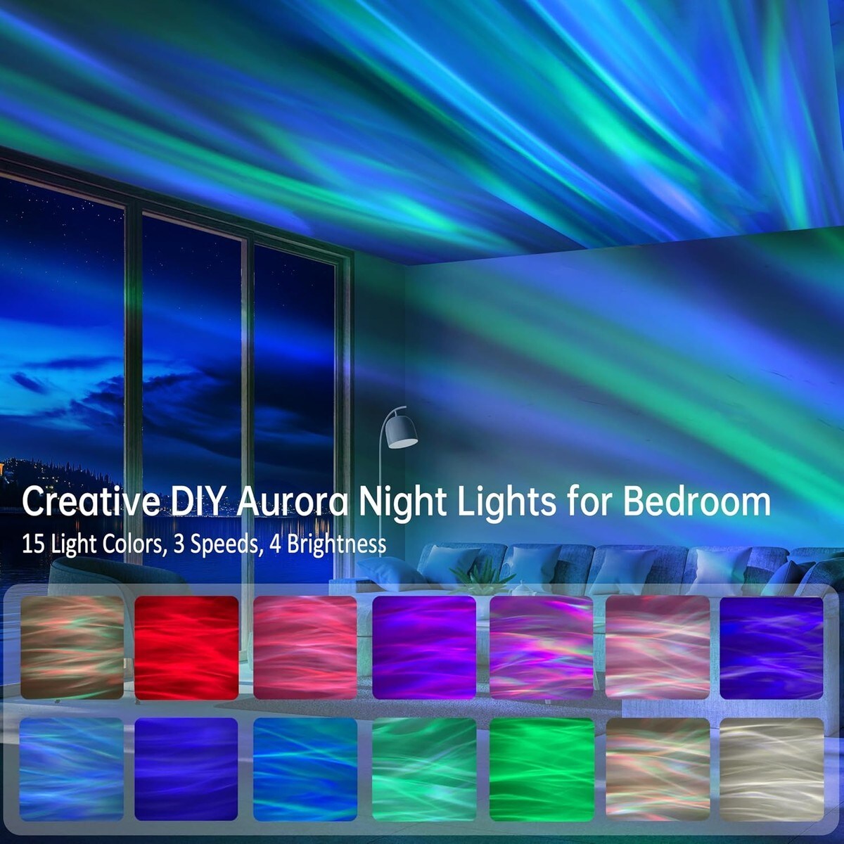 Tradufa 2 Pack Galaxy Projector Night Light with Remote Control and ...