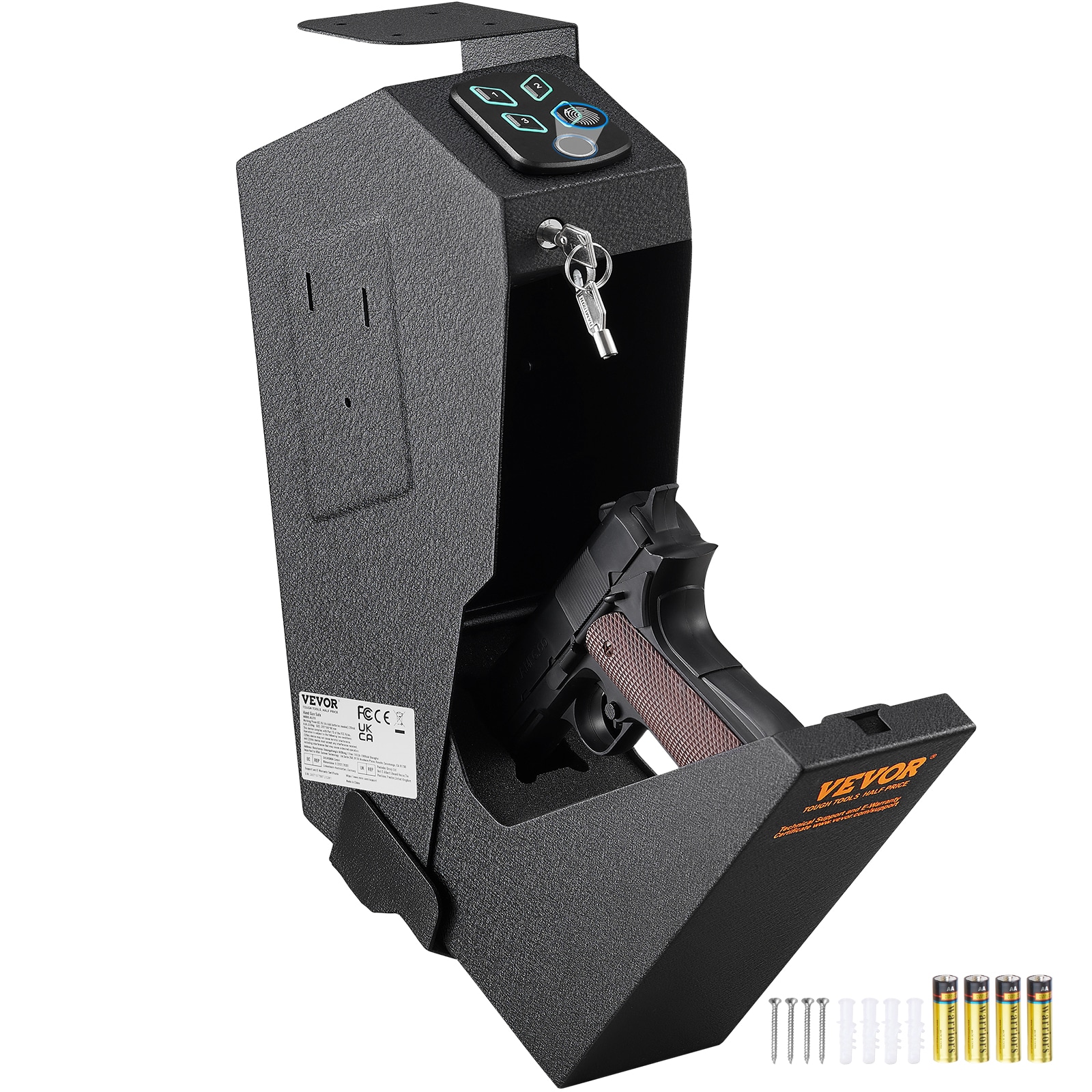 VEVOR SQJCD0000000XXFXMV0 Gun safe 1 -Gun Fireproof Waterproof Electronic/Keypad Lock Gun safe with Interior Lighting