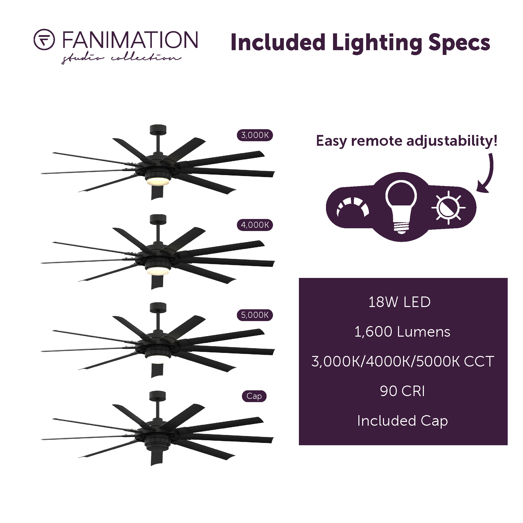 Fanimation Studio Collection LP8147SLBL Ceiling-Fans - View #10
