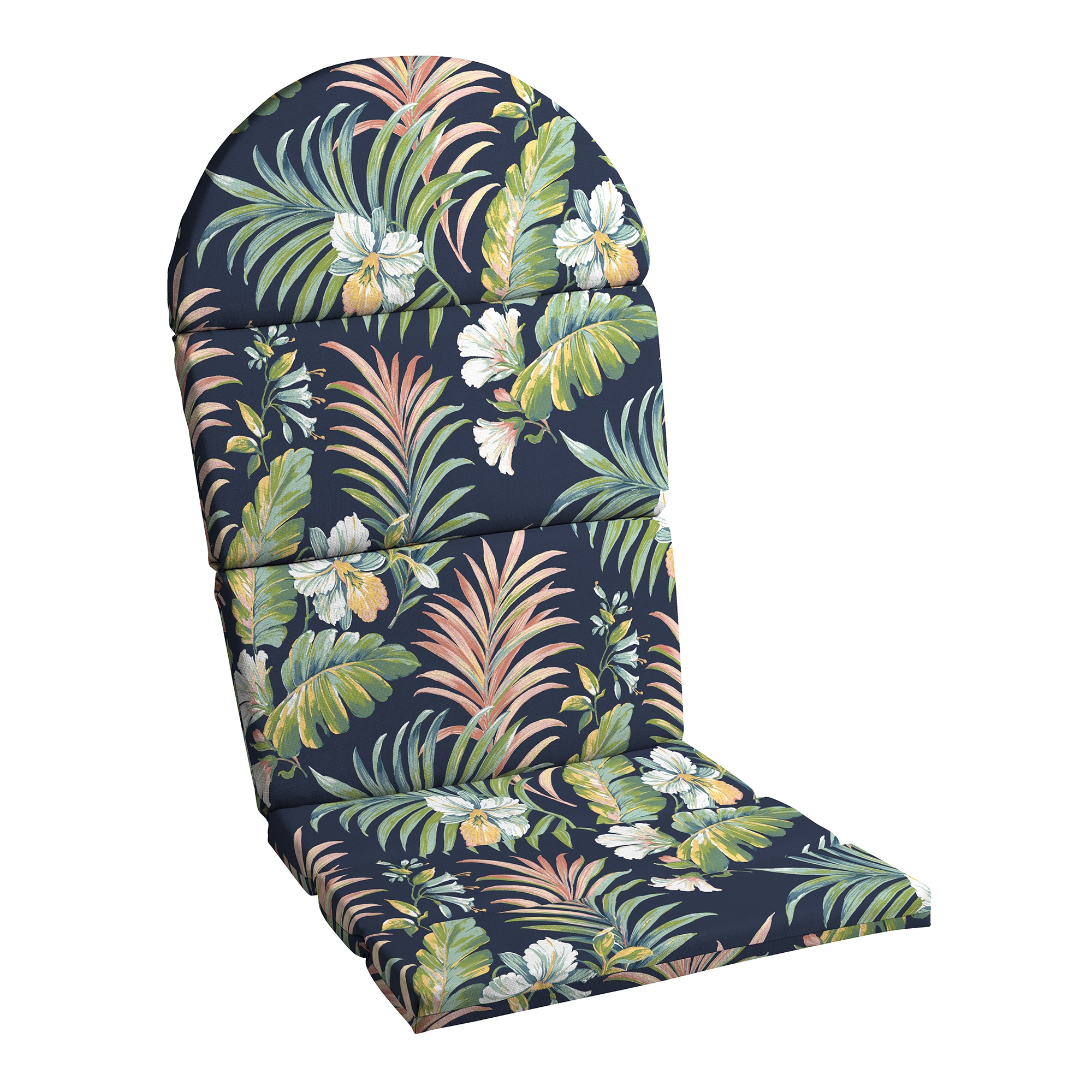 ARDEN ZQ04C22B-D9Z1 18-in x 20-in Simone Blue Tropical Patio chair cushion