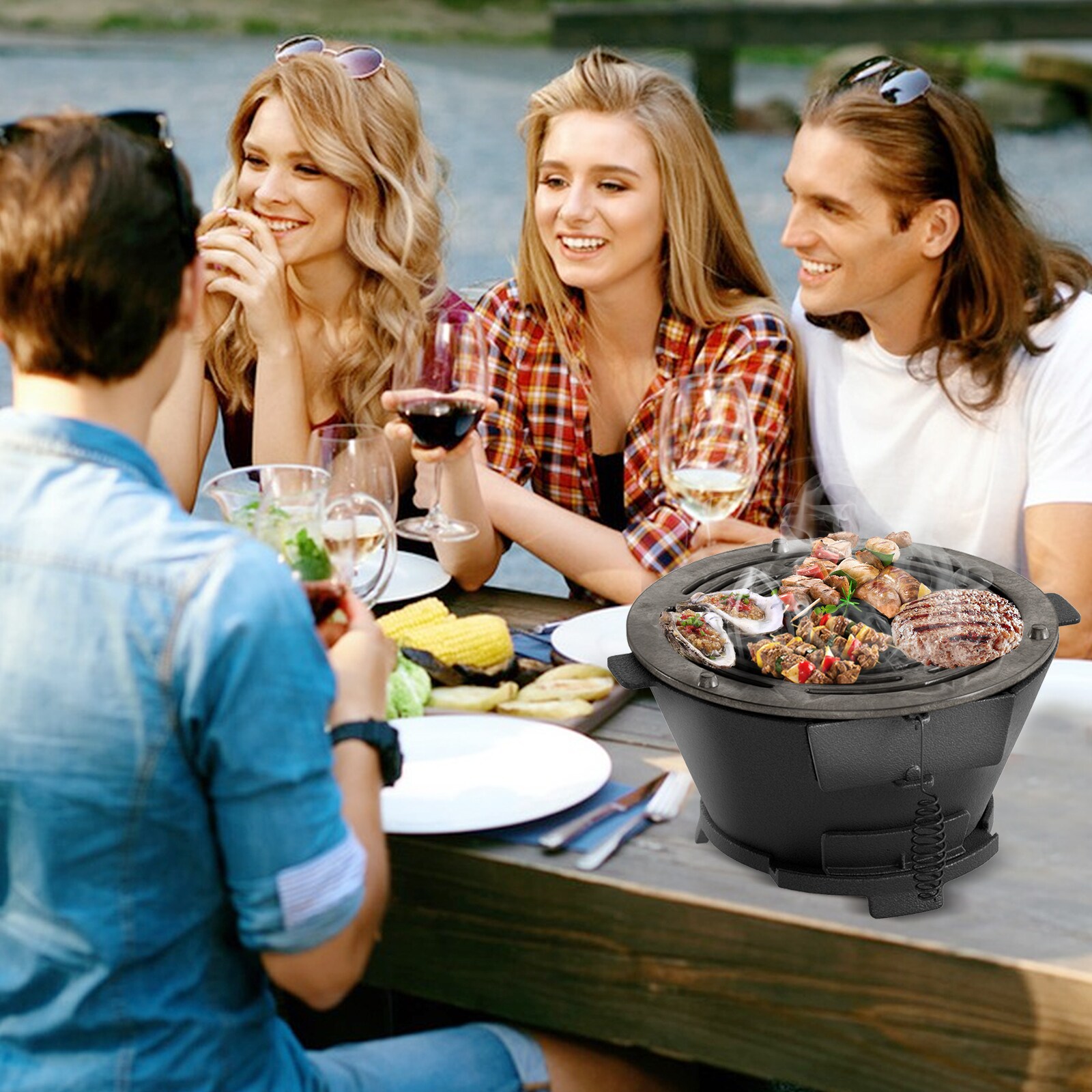 Slickblue D-CO-KB13221PN Charcoal-Grills - View #2