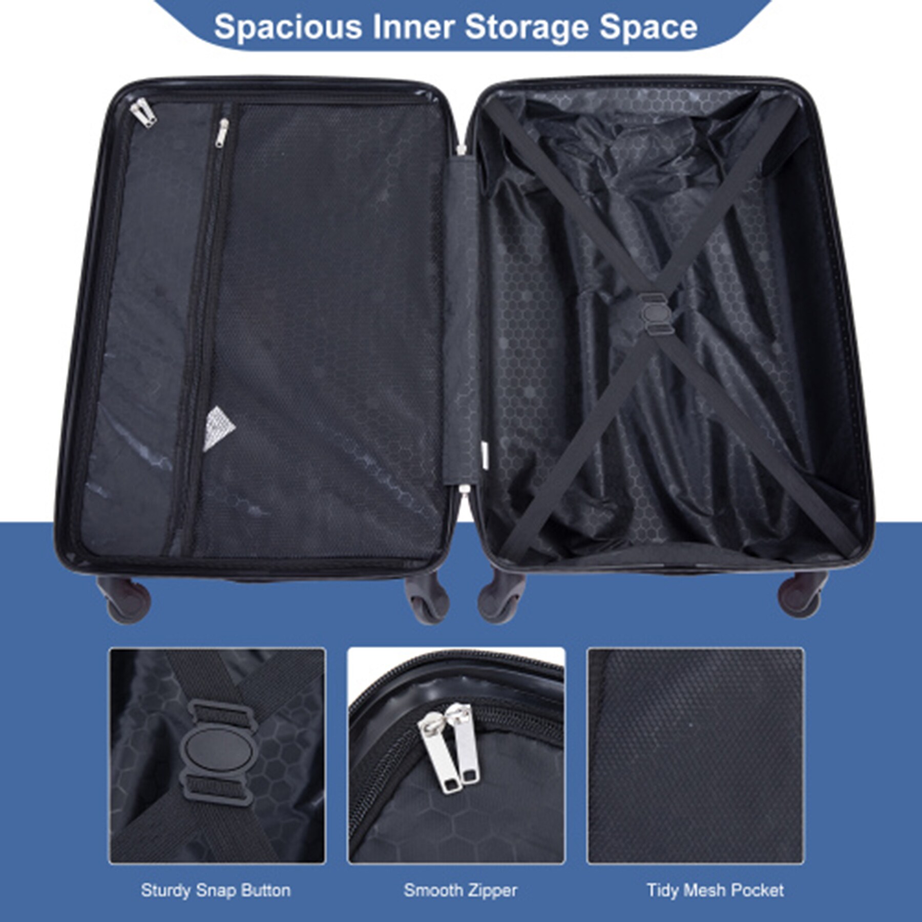 SINOFURN SYD9400015BL Luggage-And-Luggage-Sets - View #2
