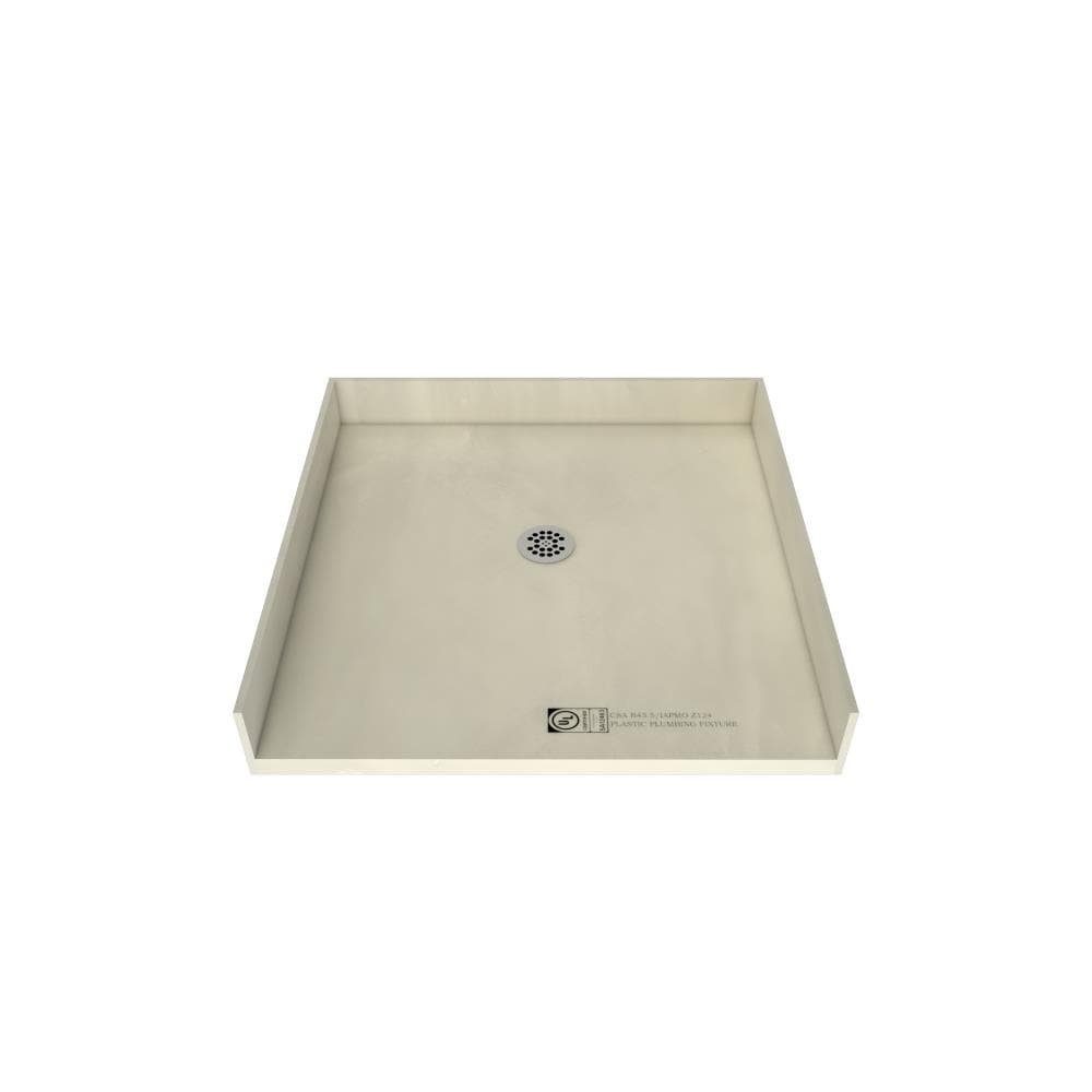 Tile Redi 3838CBF-PVC 38-in W x 38-in L x 6.5-in H Made For Tile Shower Pan Base (Center Drain)