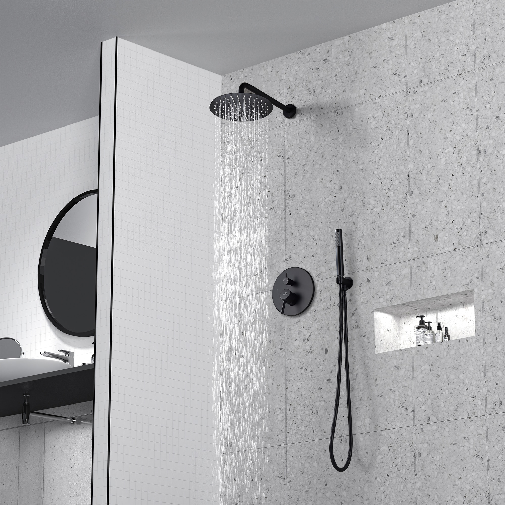 CASAINC M6610-A-10-MB Showerhead-Bar-Panels - View #3