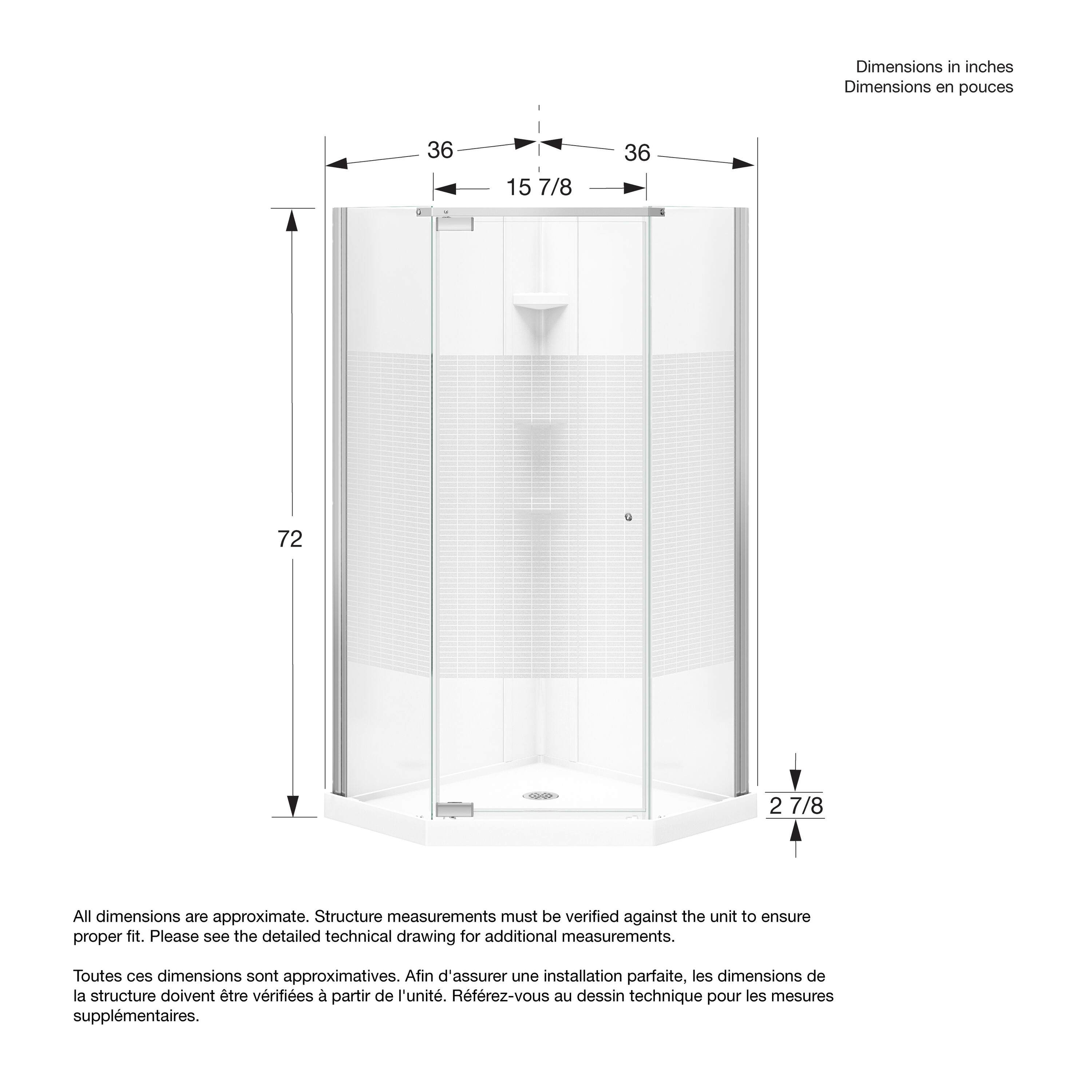 MAAX 300012-000-129-104 Alcove-Shower-Kit - View #6