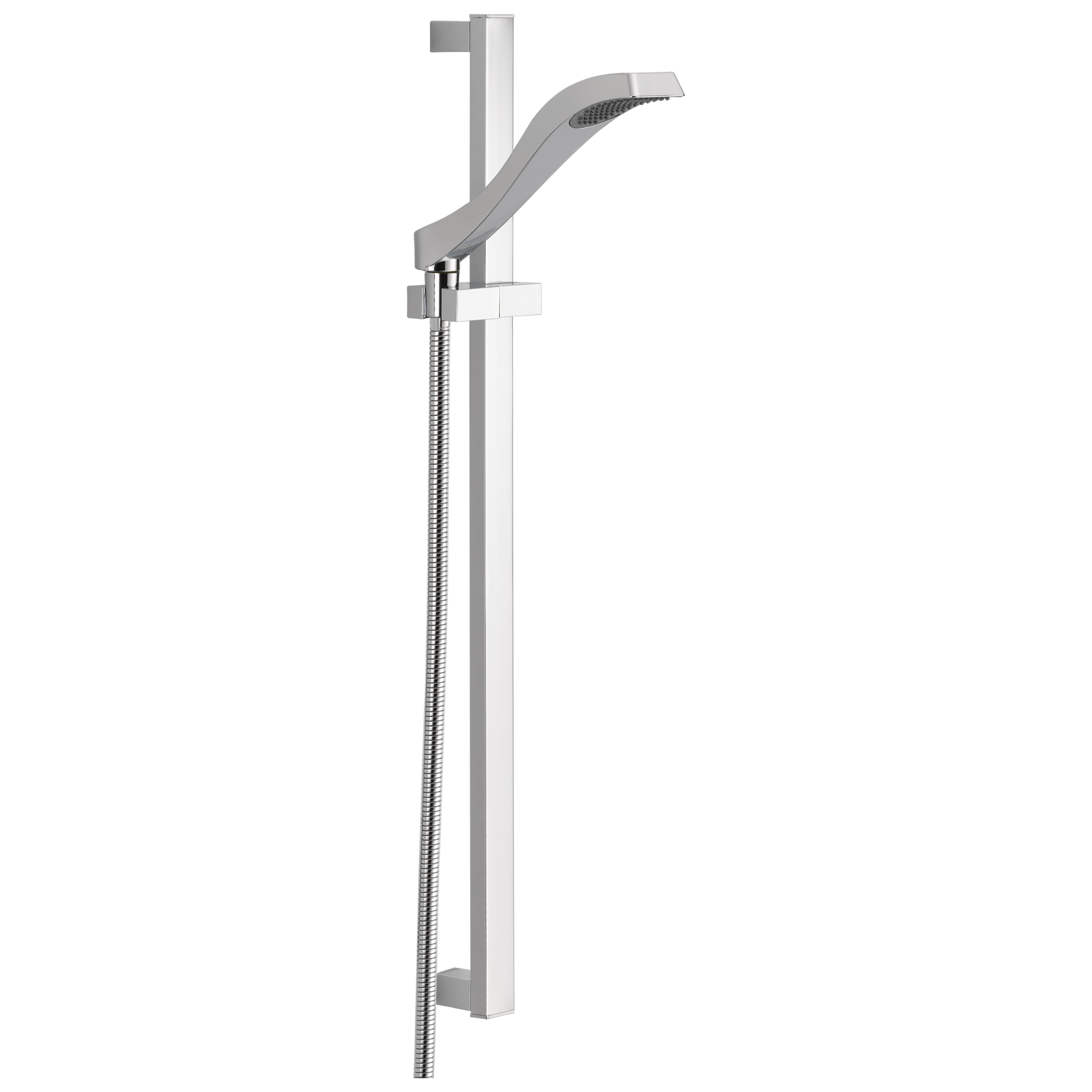 Delta 57051 Dryden 1.0 -Spray Chrome 3.9100-in Square Handheld Shower Head 1.75 GPM