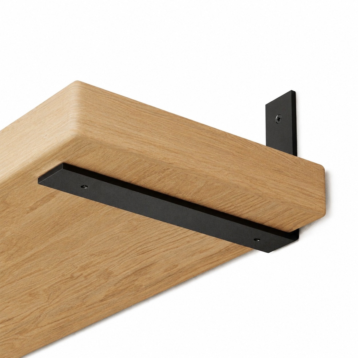 Aoibox  6 Pack Heavy Duty L Shape Shelf Brackets 12 in for Floating Shelves 1 5 in Thick Solid Iron Mounting Hardware