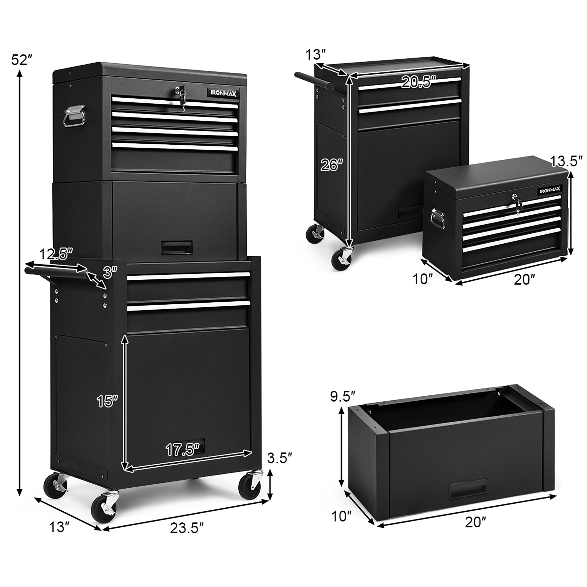 Costway SXL00078 Tool-Chest-Combos - View #2